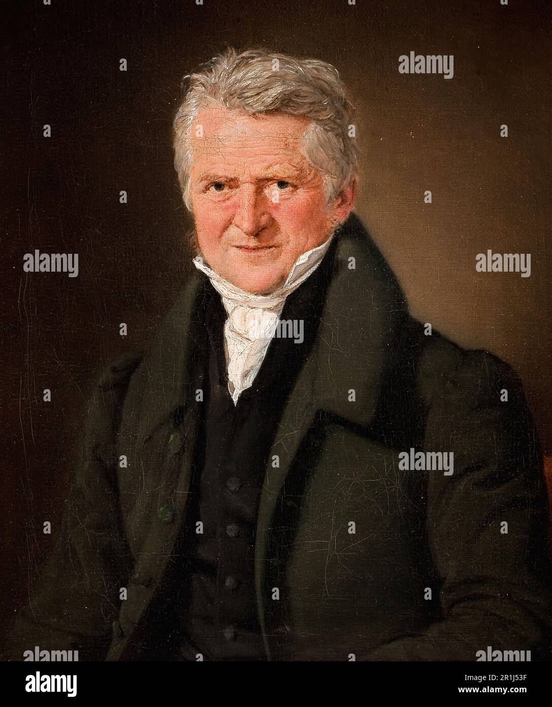 Christoffer Wilhelm Eckersberg (2. Januar 1783 bis 22. Juli 1853) war einer der wichtigsten dänischen Maler des 19. Jahrhunderts, nach einem Gemälde von CA Jensen, historische, digital restaurierte Reproduktion eines Originals aus dem 19. Jahrhundert / Christoffer Wilhelm Eckersberg (2. Januar 1783 - 22. Juli 1853) war einer der bedeutendsten dänischen Maler des 19. Jahrhundert, nach einem Gemälde von CA Jensen, Historisch, Digital Restaurant Reproduktion von einer Vorlage aus dem 19. Hundert Stockfoto