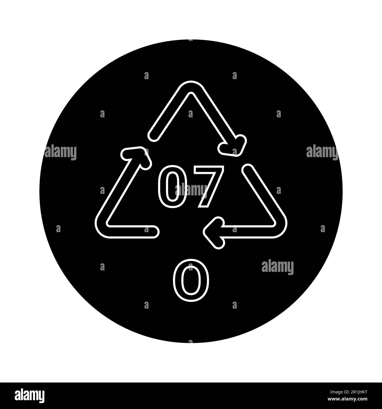 Zeilensymbol des Papierrecyclingcodes PAP 22. Verbrauchscode. Bearbeitbare Kontur. Stock Vektor