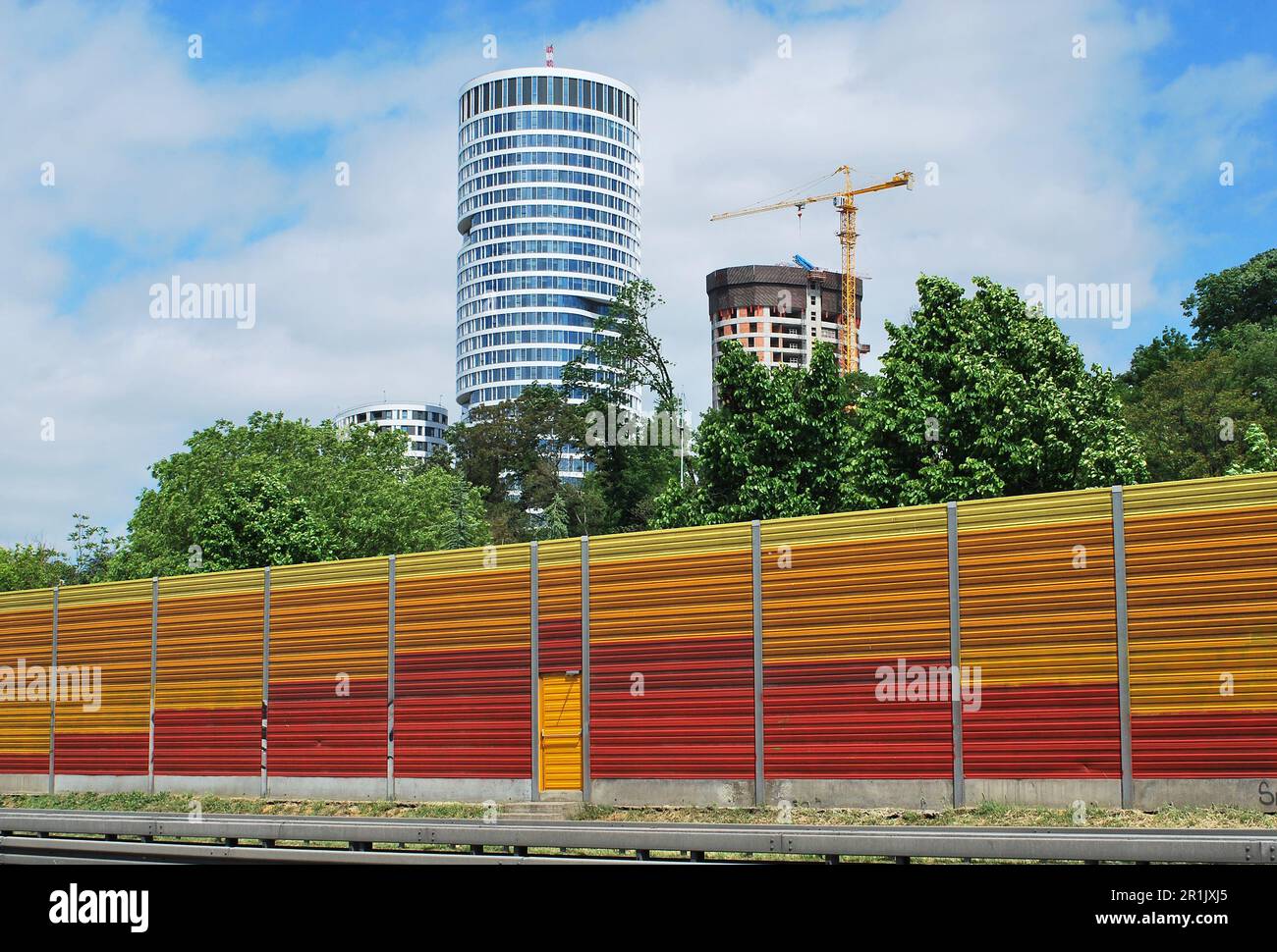 Neubauten der Stadt Belgrad Stockfoto
