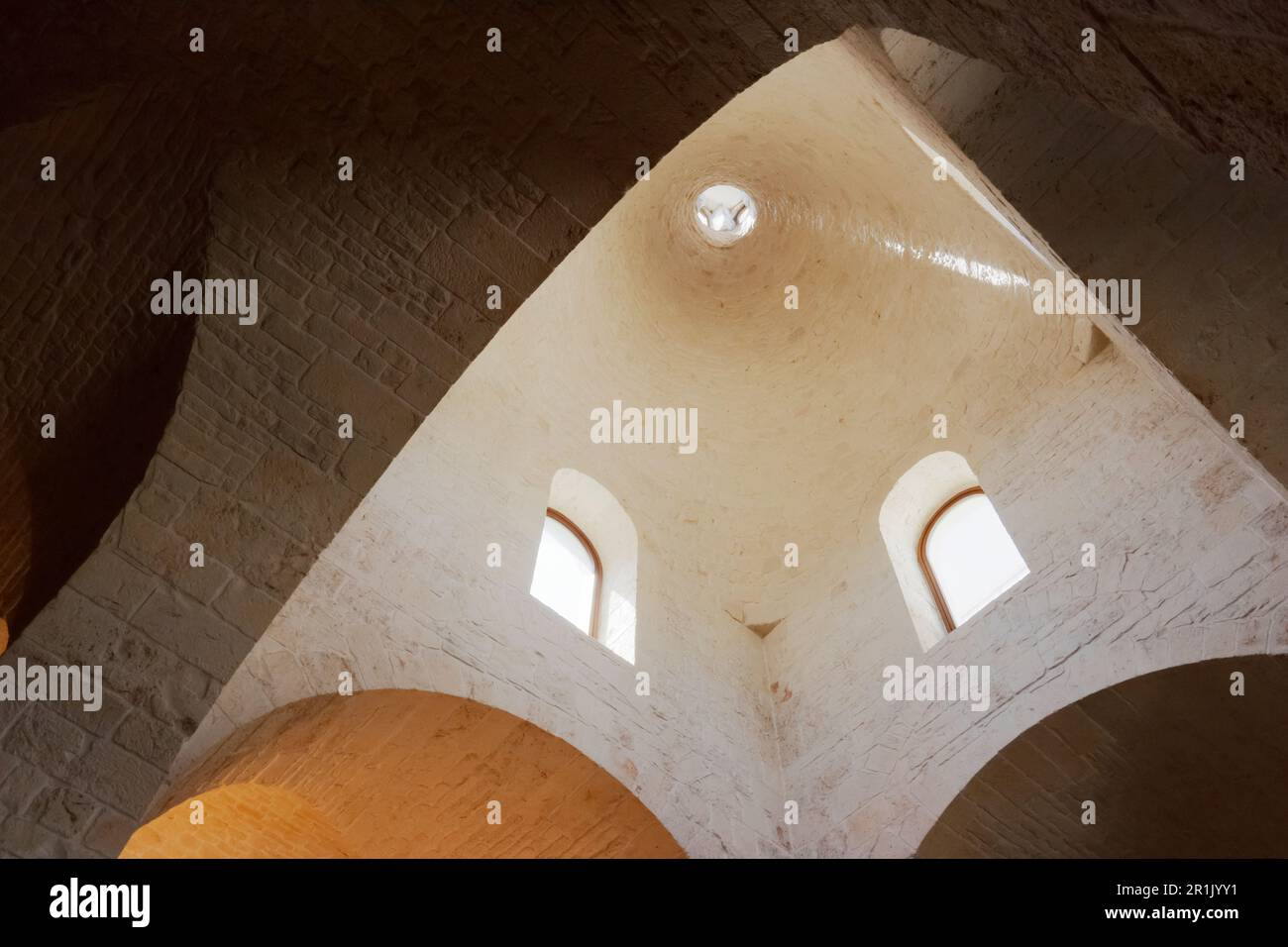 Kirche des Heiligen Antonius von Padua, d. h. die Trullo-Kirche, in der Gegend Rione Monti in Alberobello, Apulien, Italien Stockfoto