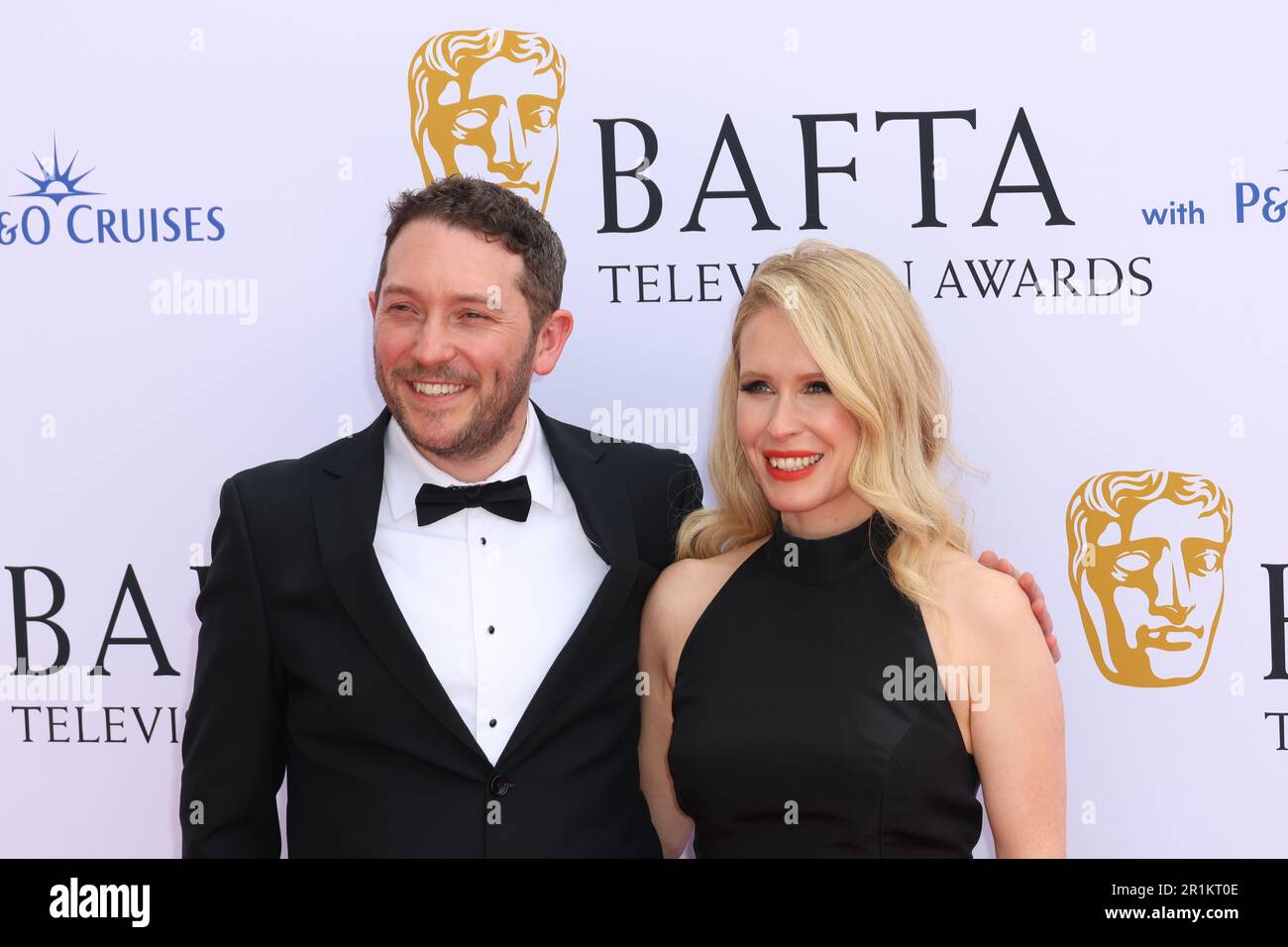 Jon Richardson und Lucy Beaumont, BAFTA Television Awards mit P&O Cruises, Royal Festival Hall, London, Großbritannien, 14. Mai 2023, Foto: Richard Goldschmidt Stockfoto