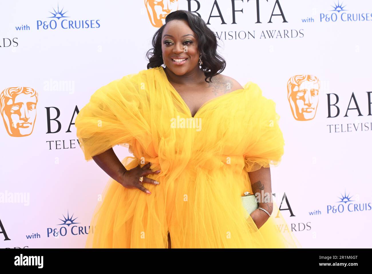 London, Großbritannien. 14. Mai 2023. Judi Love nimmt an den BAFTA Television Awards 2023 in der Royal Festival Hall in London Teil. Foto: Sonntag, 14. Mai 2023. Der Bildausdruck sollte lauten: Credits: Matt Crossick/Alamy Live News Stockfoto