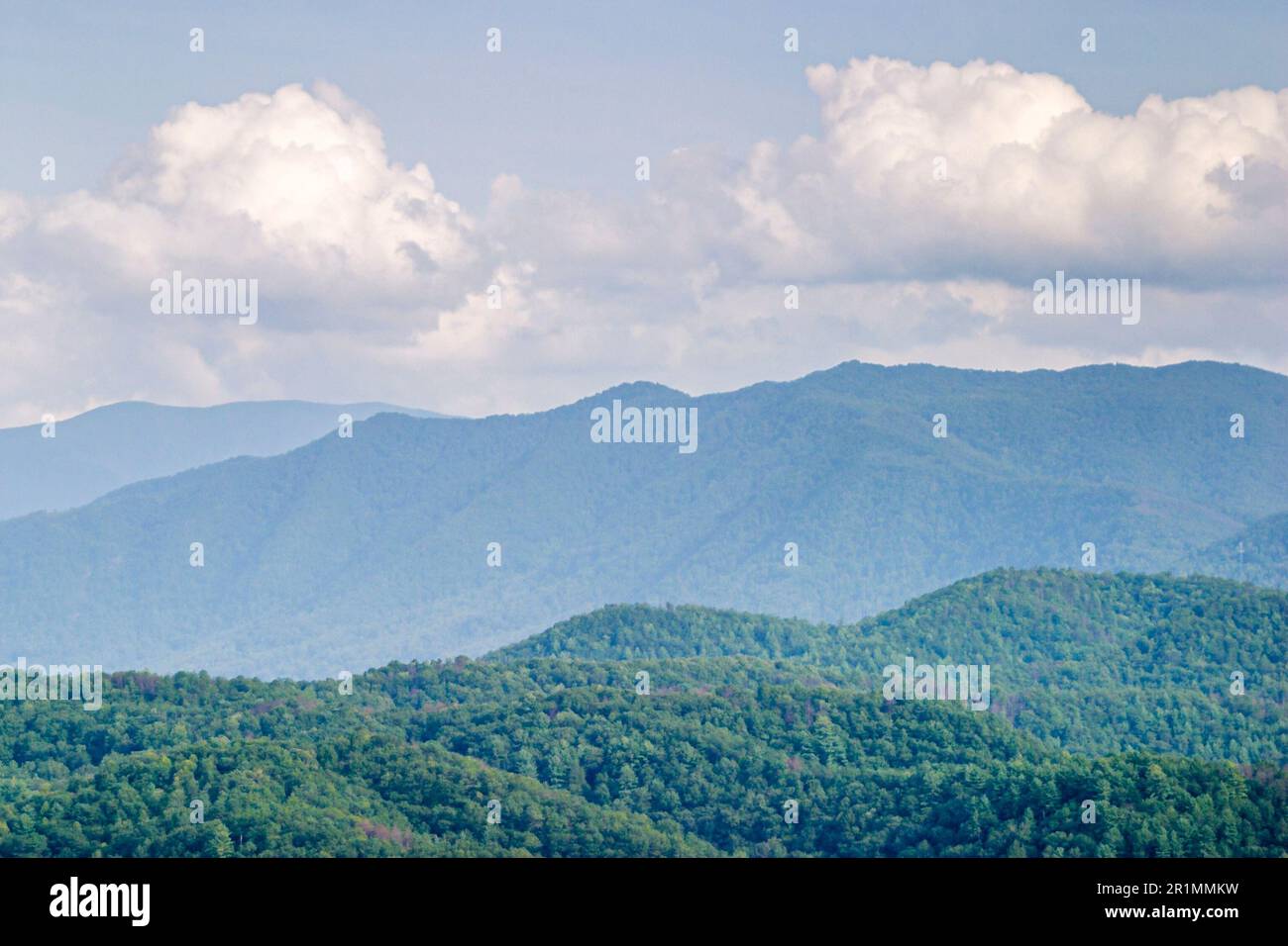 Tennessee Great Smoky Mountains National Park, Südliche Appalachen, Urlaubsziel, ländlich, Land, Landschaft, rustikal, Natur, natürlich, Besucher reisen Stockfoto
