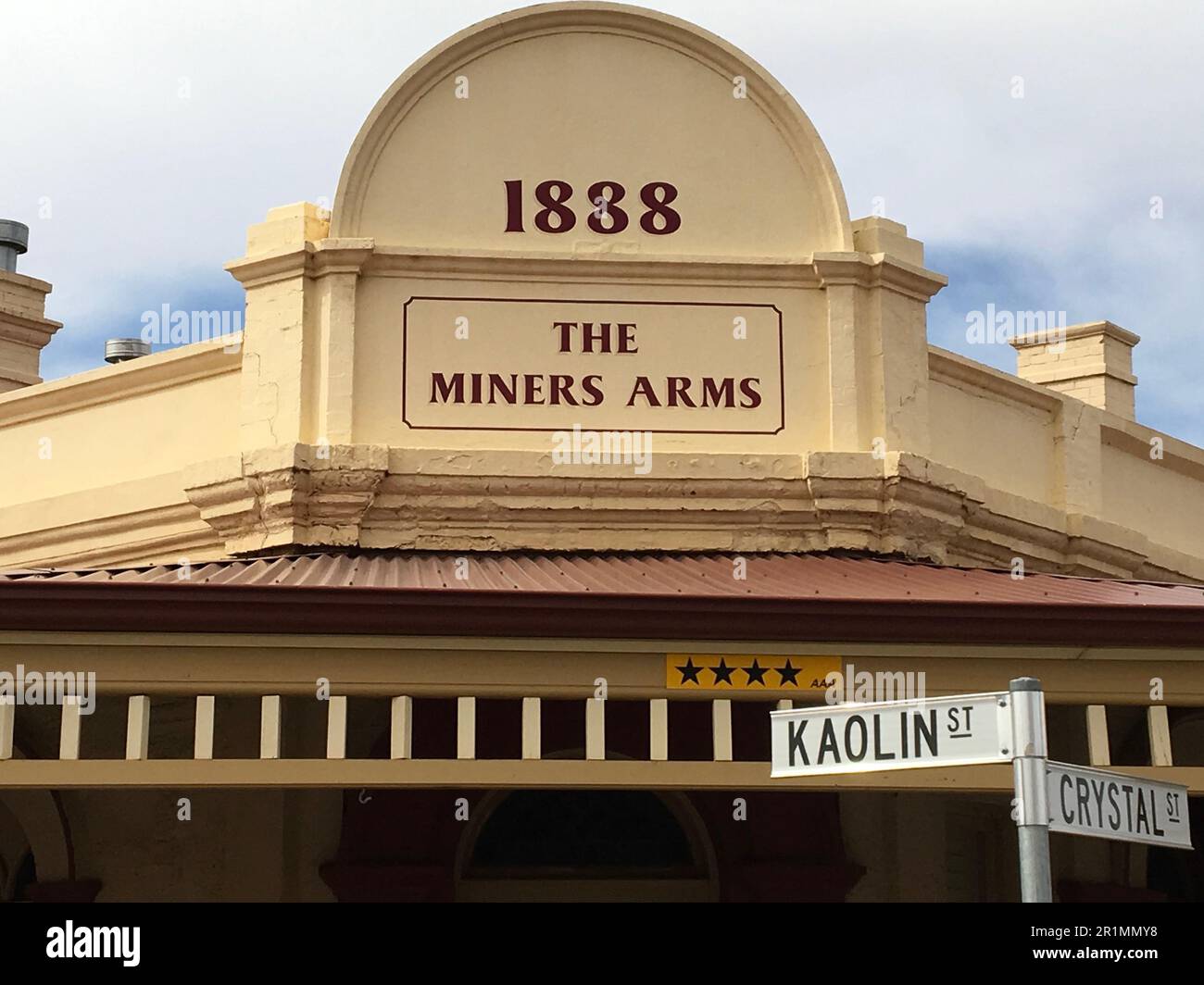 Miners Arms Pub erbaut 1888, Broken Hill, Zentrum von NSW Australien Stockfoto