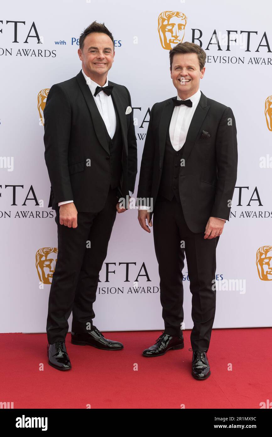 London, Großbritannien. 14. Mai 2023. LONDON, VEREINIGTES KÖNIGREICH - 14. MAI 2023: Anthony McPartlin und Declan Donnelly nehmen am May14. Mai 2023 an den BAFTA Television Awards mit P&O Cruises in der Royal Festival Hall in London, Vereinigtes Königreich, Teil. (Foto: Wiktor Szymanowicz/NurPhoto) Kredit: NurPhoto SRL/Alamy Live News Stockfoto