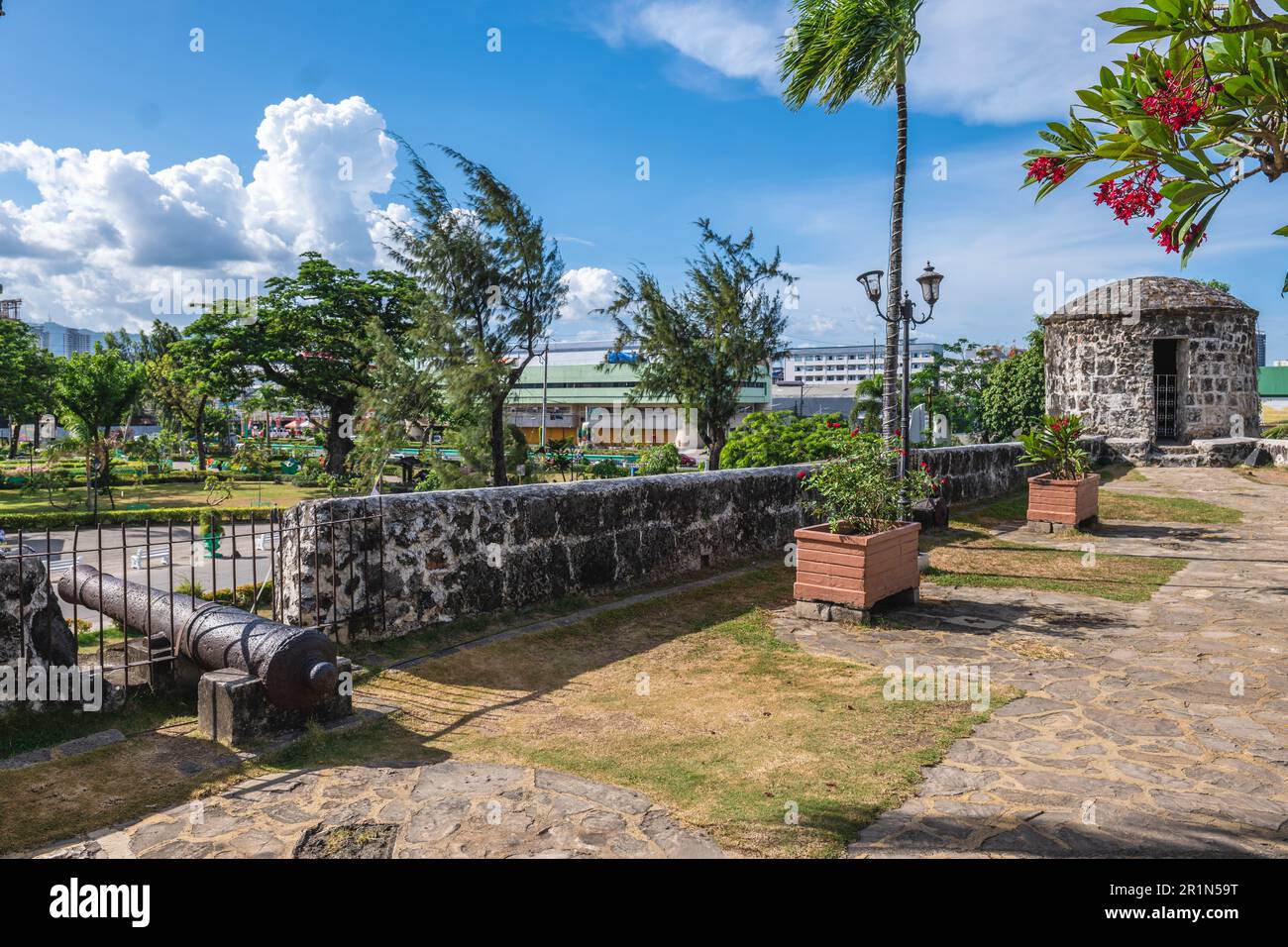 Fort San Pedro, eine militärische Verteidigungsstruktur in Cebu, Philippinen Stockfoto