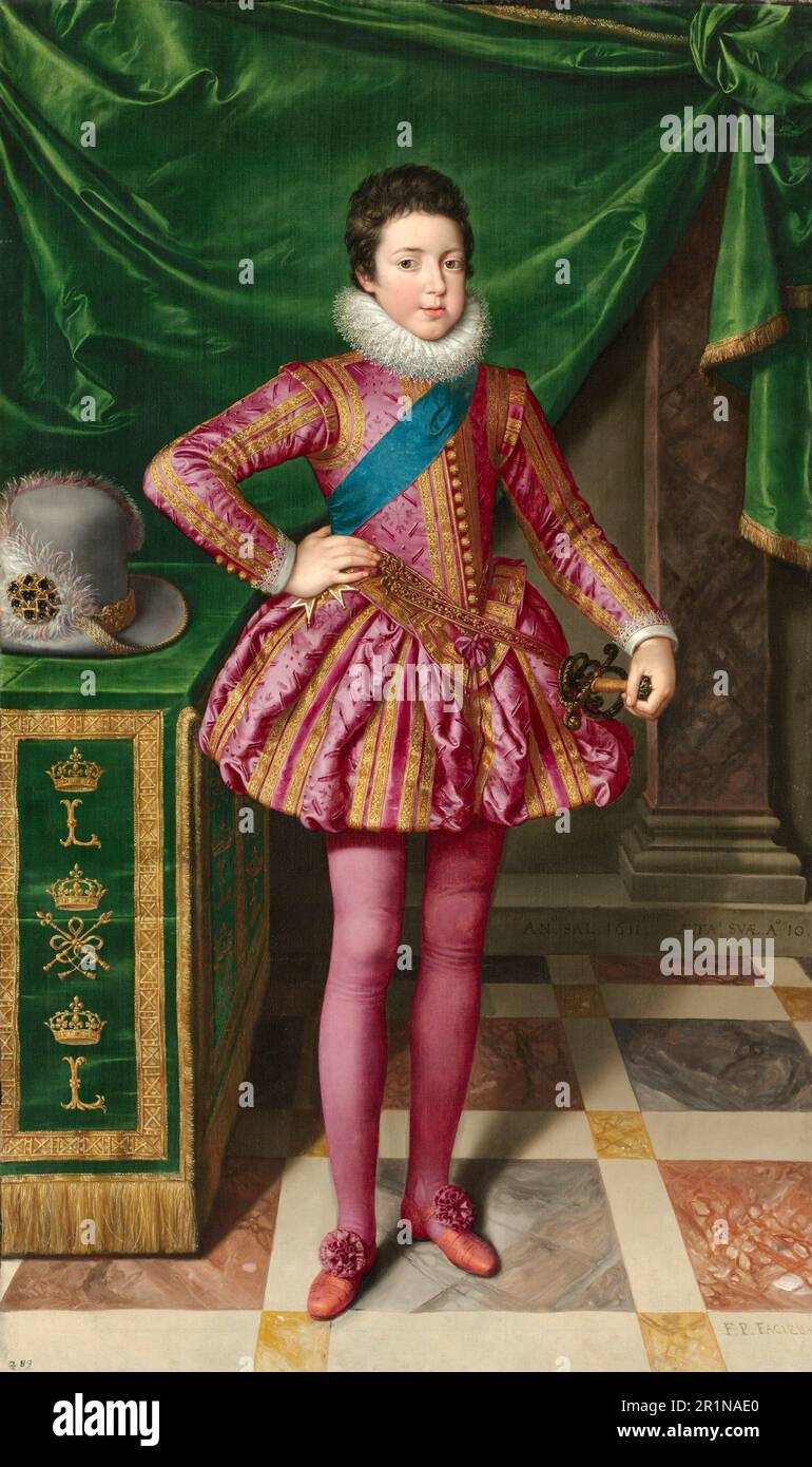 Louis XIII (27. September 1601 bis 14. Mai 1643) war von 1610 bis 1643 König von Frankreich und Navarra, historische, digital restaurierte Reproduktion eines Originals aus dem 18. Oder 19. Jahrhundert / Ludwig XIII (27. September 1601-14. Mai 1643) Krieg von 1610 bis 1643 König von Frankreich und Navarra, Historisch, Digital Restaurierte Reproduktion von einer Vorlage aus dem 18. Oder 19. Hundert Stockfoto