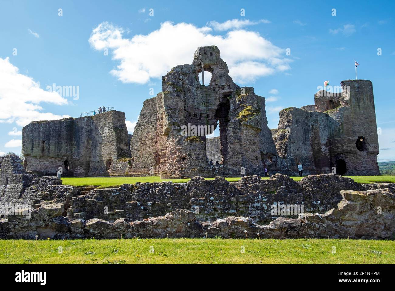 Rhuddlan Castle, Denbighshire, North Wales Stockfoto