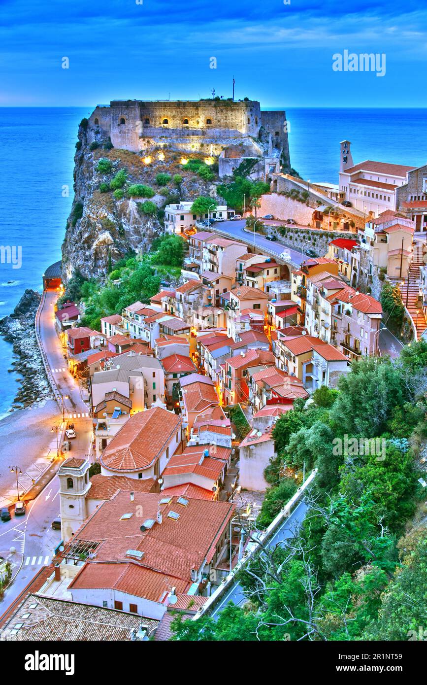 Die Stadt von Scilla in der Provinz Reggio Calabria, Italien Stockfoto