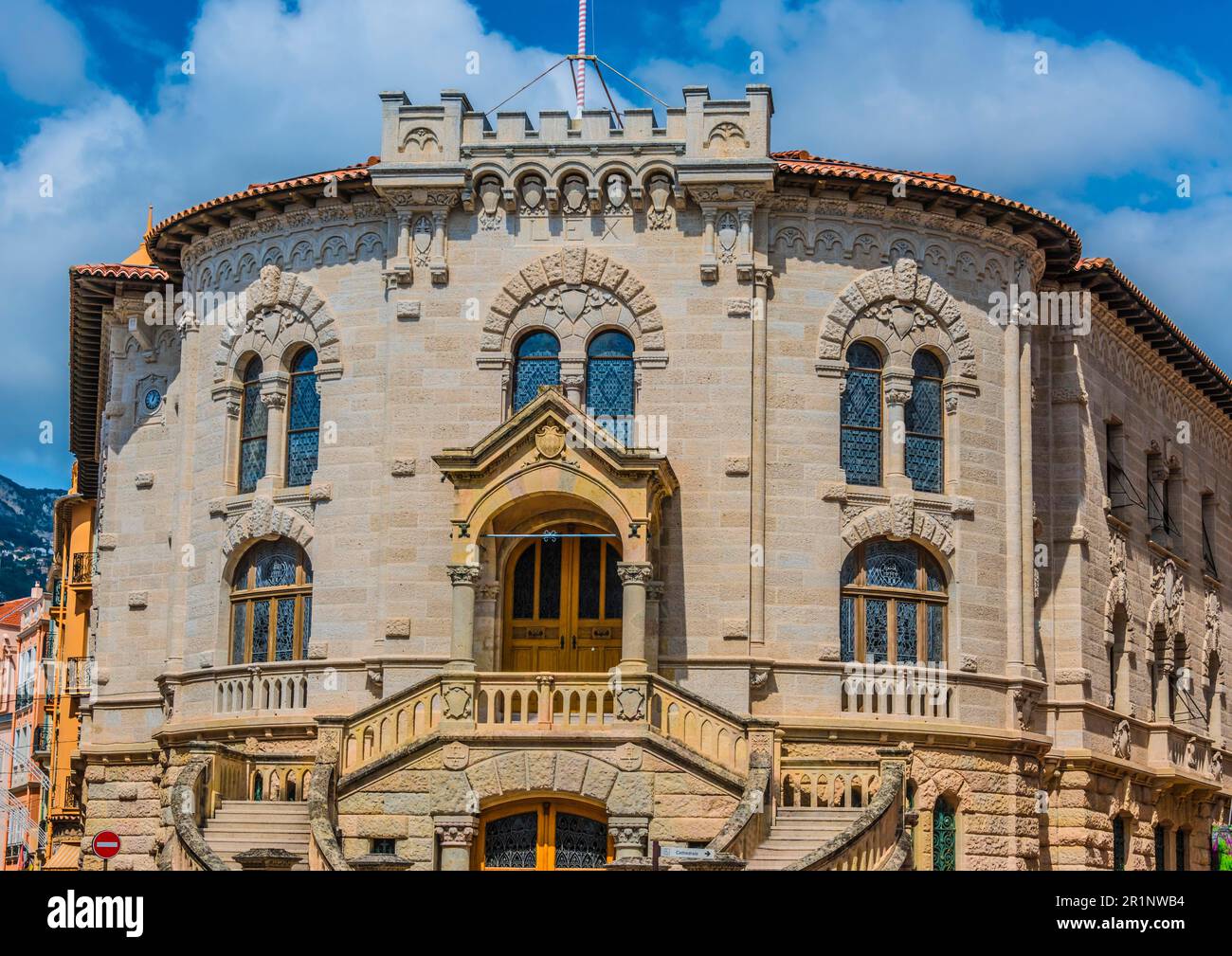 Justizpalast in Monaco an der französischen Riviera Stockfoto