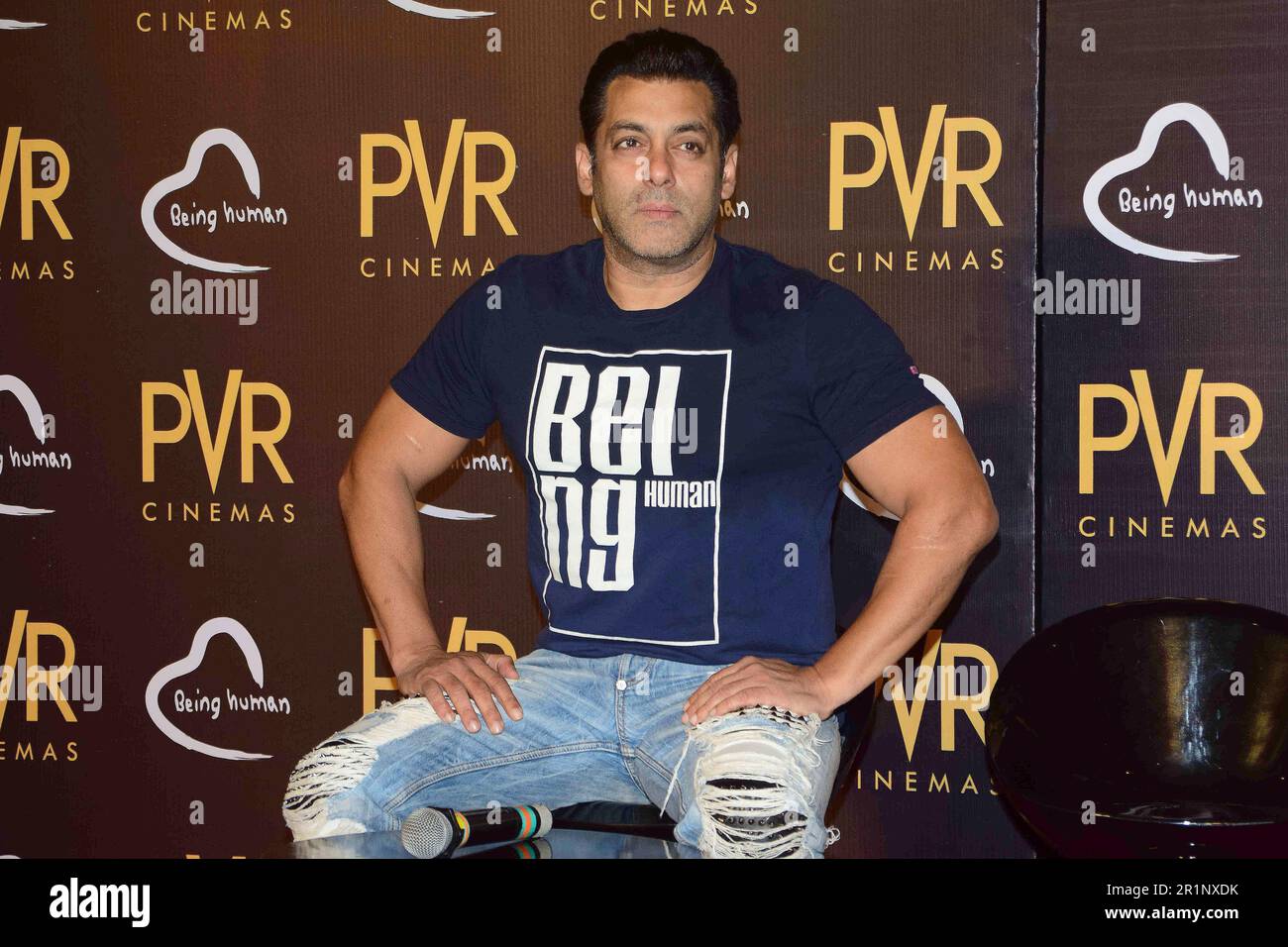 Salman Khan, Abdul Rashid Salim Salman Khan, indischer Schauspieler, Filmproduzent, Fernsehpersönlichkeit, Being Human Foundation, PVR Cinemas, Mumbai, Indien, 23. Juni 2017 Stockfoto