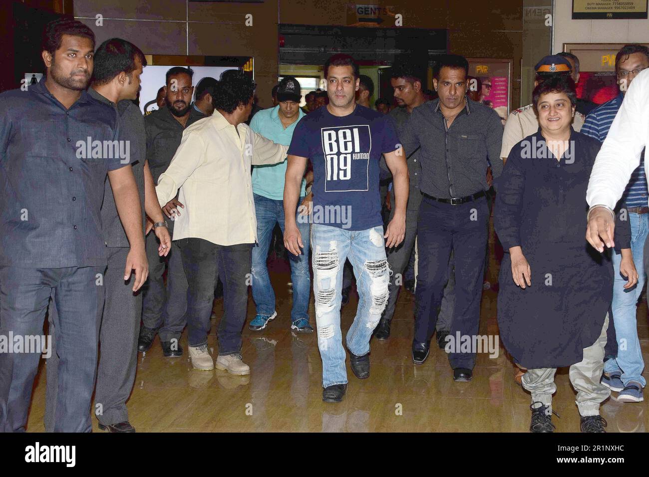 Salman Khan, Abdul Rashid Salim Salman Khan, indischer Schauspieler, Filmproduzent, Fernsehpersönlichkeit, Being Human Foundation, PVR Cinemas, Mumbai, Indien, 23. Juni 2017 Stockfoto