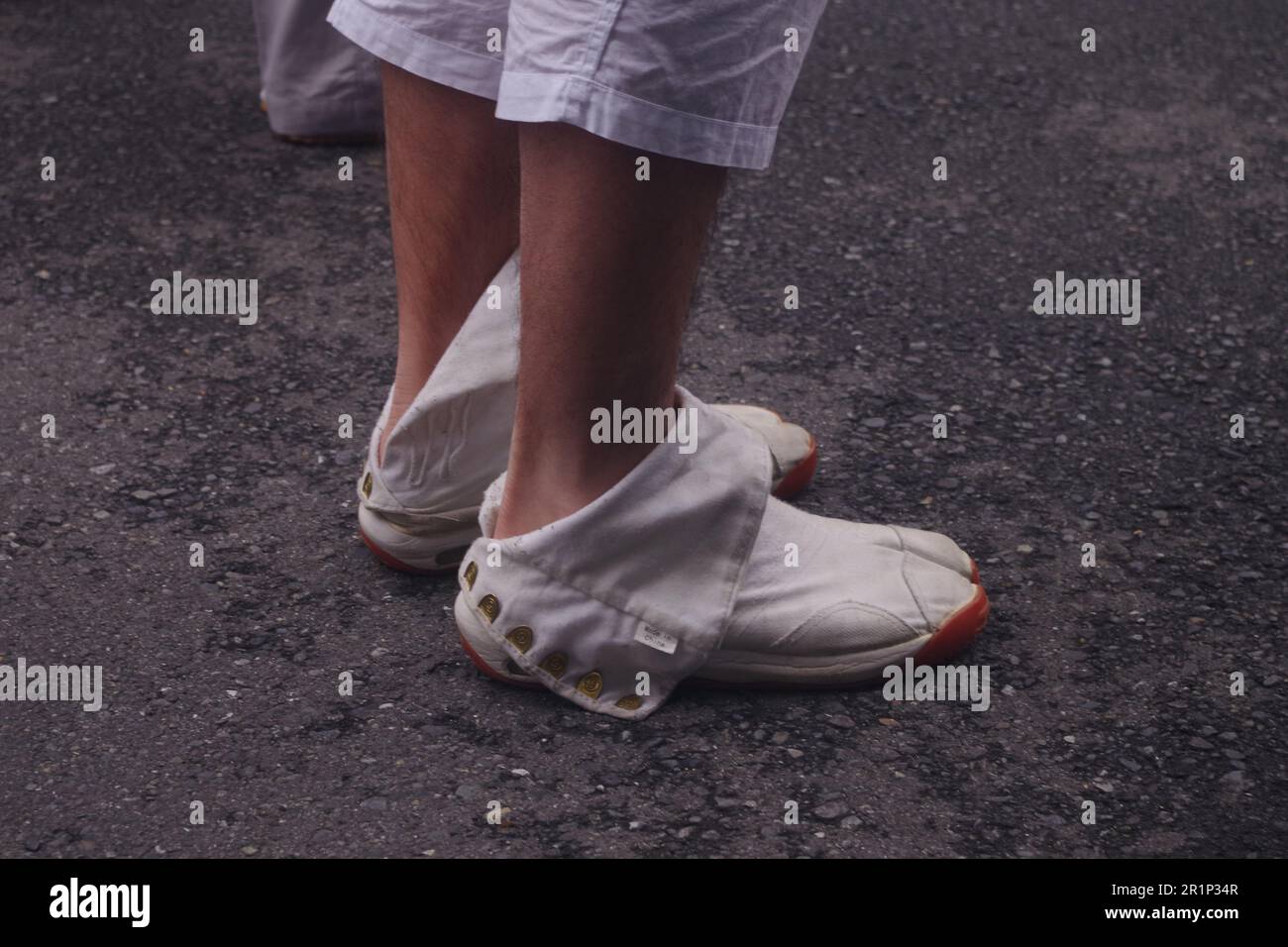 Traditionelle Tabi Schuhe in Japan Stockfoto