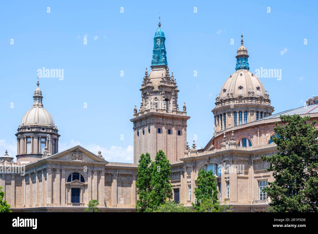 Palau Nacional, Museu Nacional dâ˜€ Art de Catalunya, Katalonisches Nationalmuseum auf Montjuic, Barcelona, Katalonien, Spanien Stockfoto