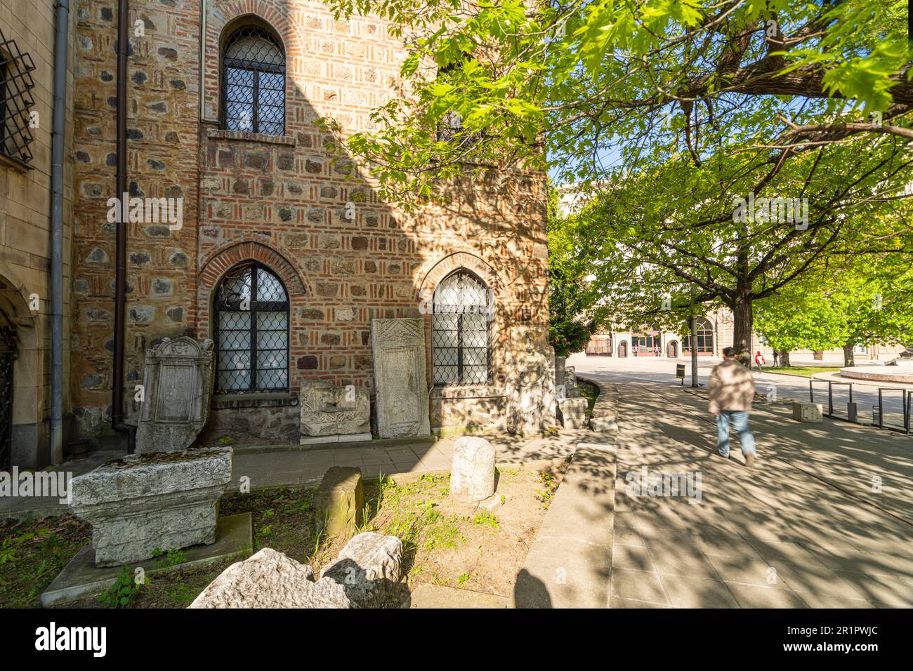 Sofia, Bulgarien. Mai 2023. Blick auf das Archäologische Nationalmuseum im Stadtzentrum Stockfoto