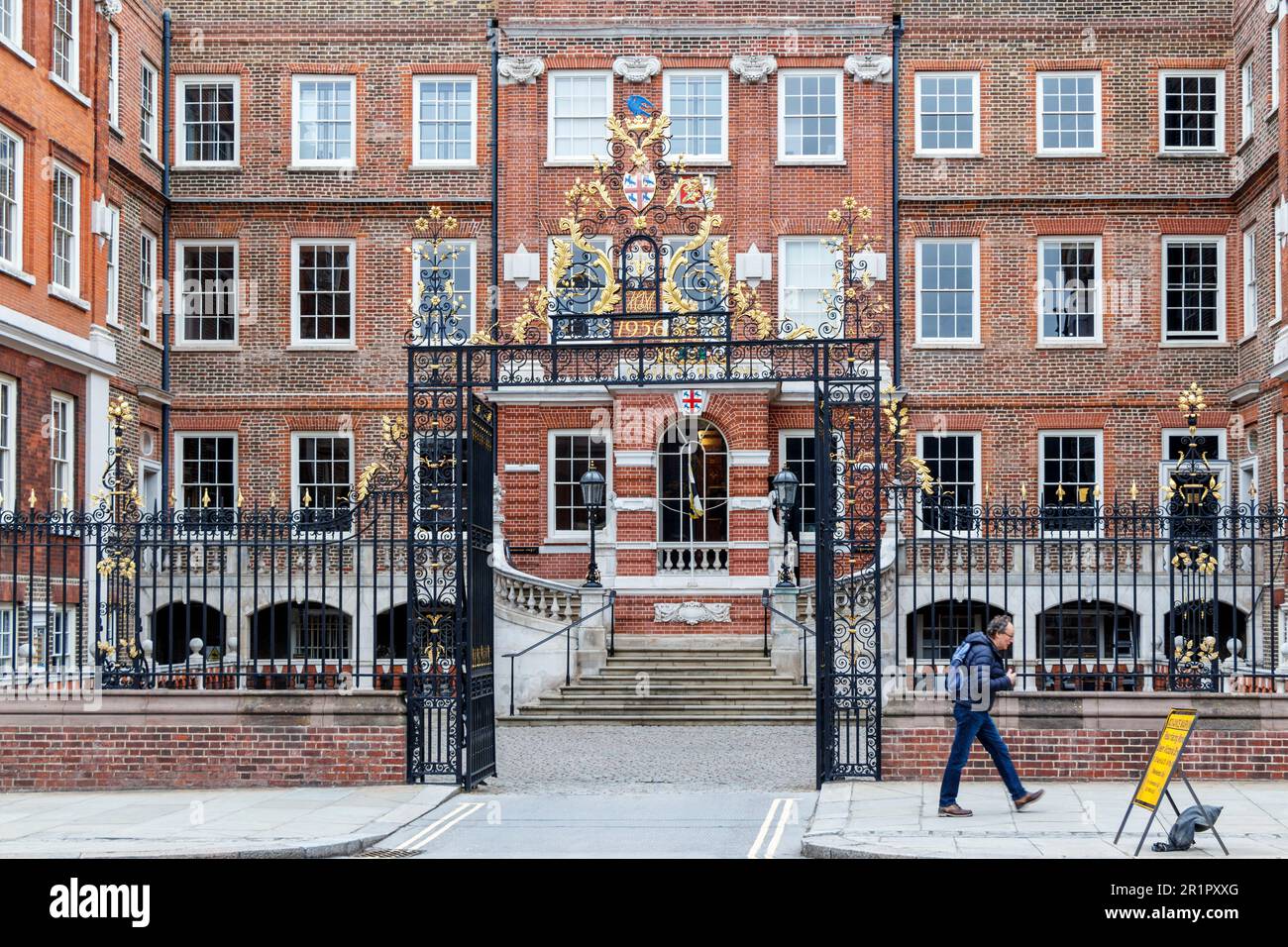 Das College of Arms, oder Heralds' College, in Queen Victoria Street, London EC4, Großbritannien Stockfoto