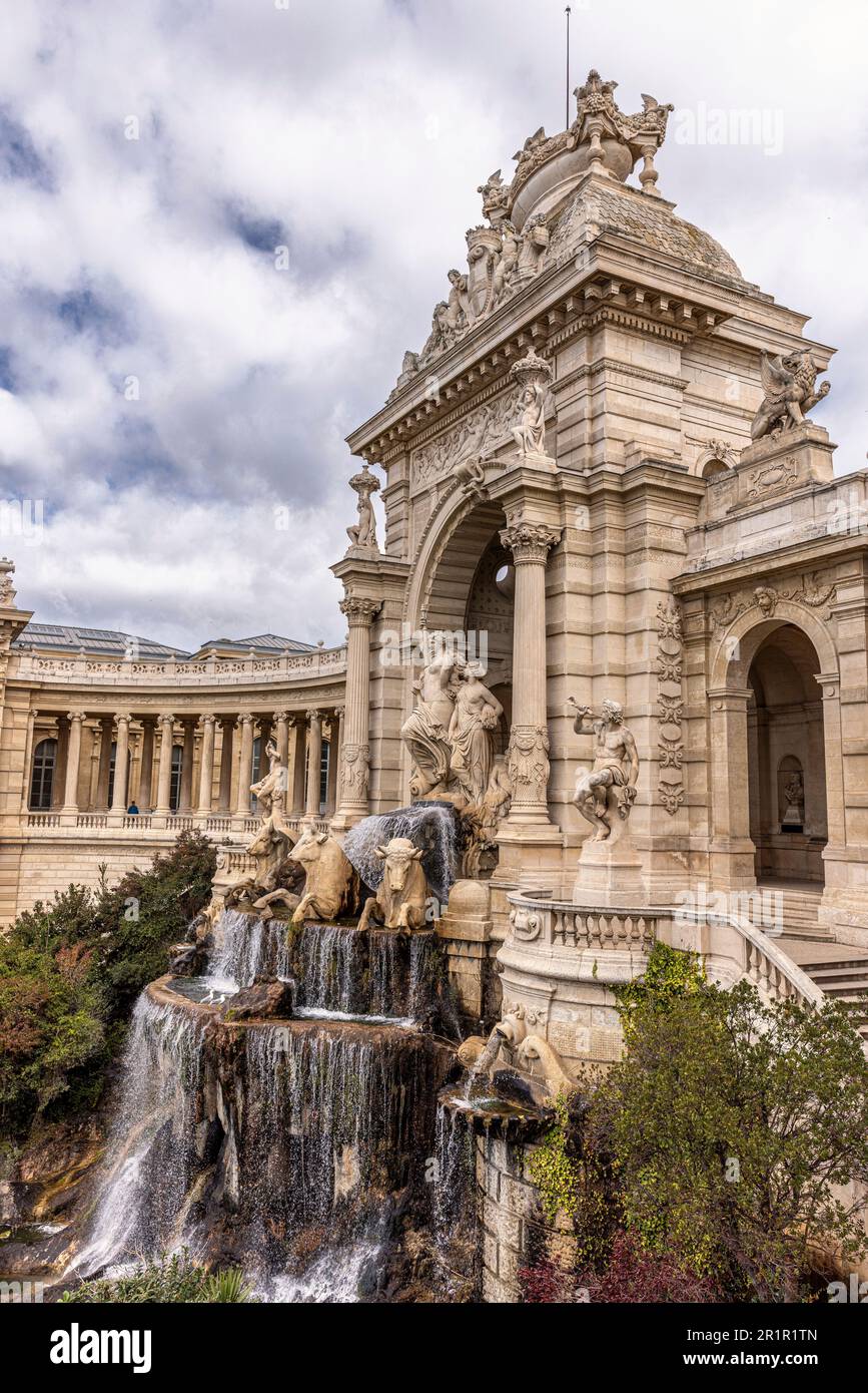 Palais Longchamp in Parc Longchamp, Marseille, Provence-Alpes-Cote d'Azur, Frankreich, Stockfoto