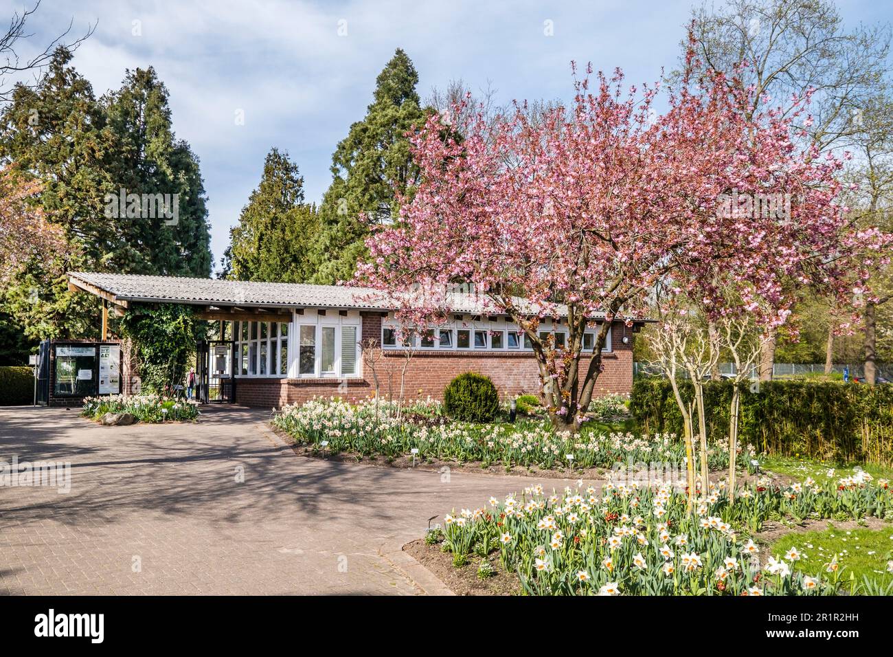 Eintritt zum Botanischen Garten, loki Schmidt Garten, Hamburg, Norddeutschland, Deutschland, Europa Stockfoto