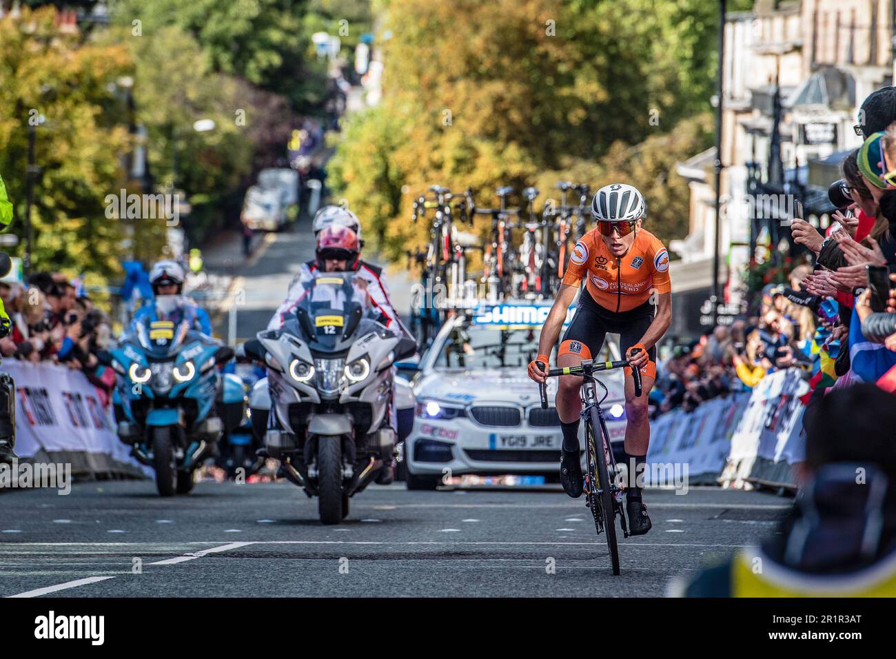 UCI World's, World Cycling, Harrogate Yorkshire Stockfoto