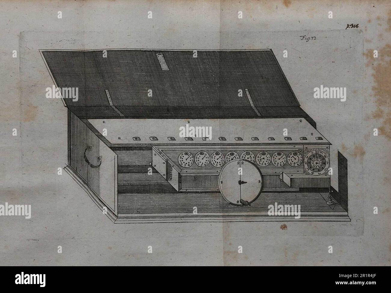 Leibniz' Rechenmaschine Stockfoto