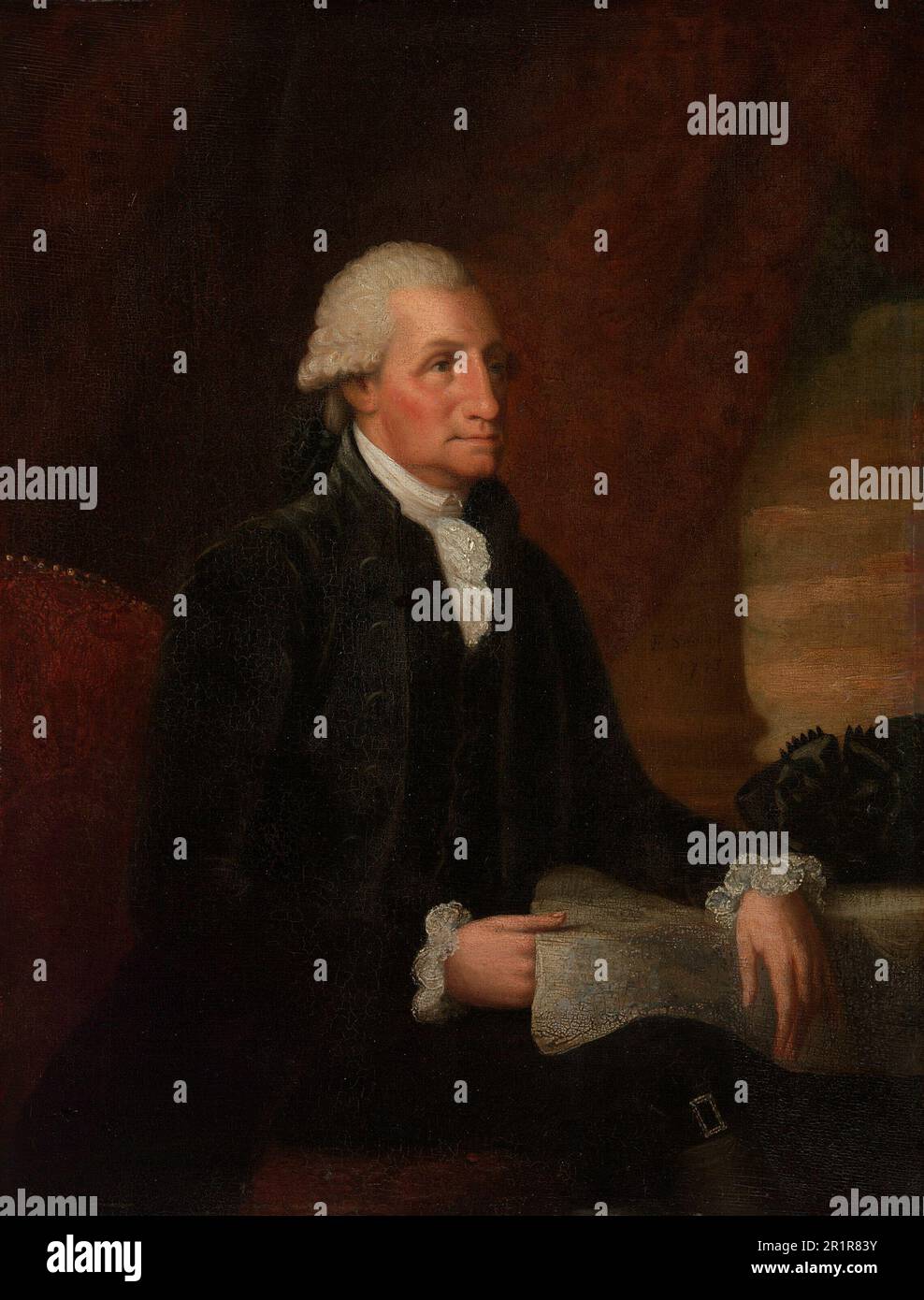 George Washington Datum: 1793 Künstler: Edward Savage American, 1761–1817 Stockfoto