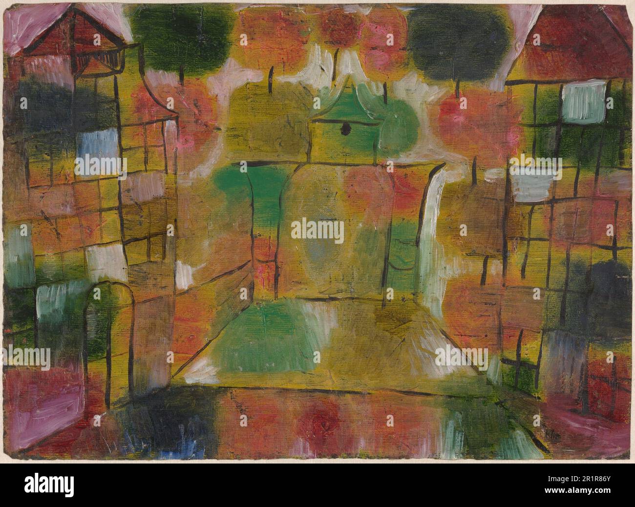 Paul Klee Baum und Architektur--Rhythmen (Baum und Architektur--Rhythmen) 1920 auf dem Papier Stockfoto