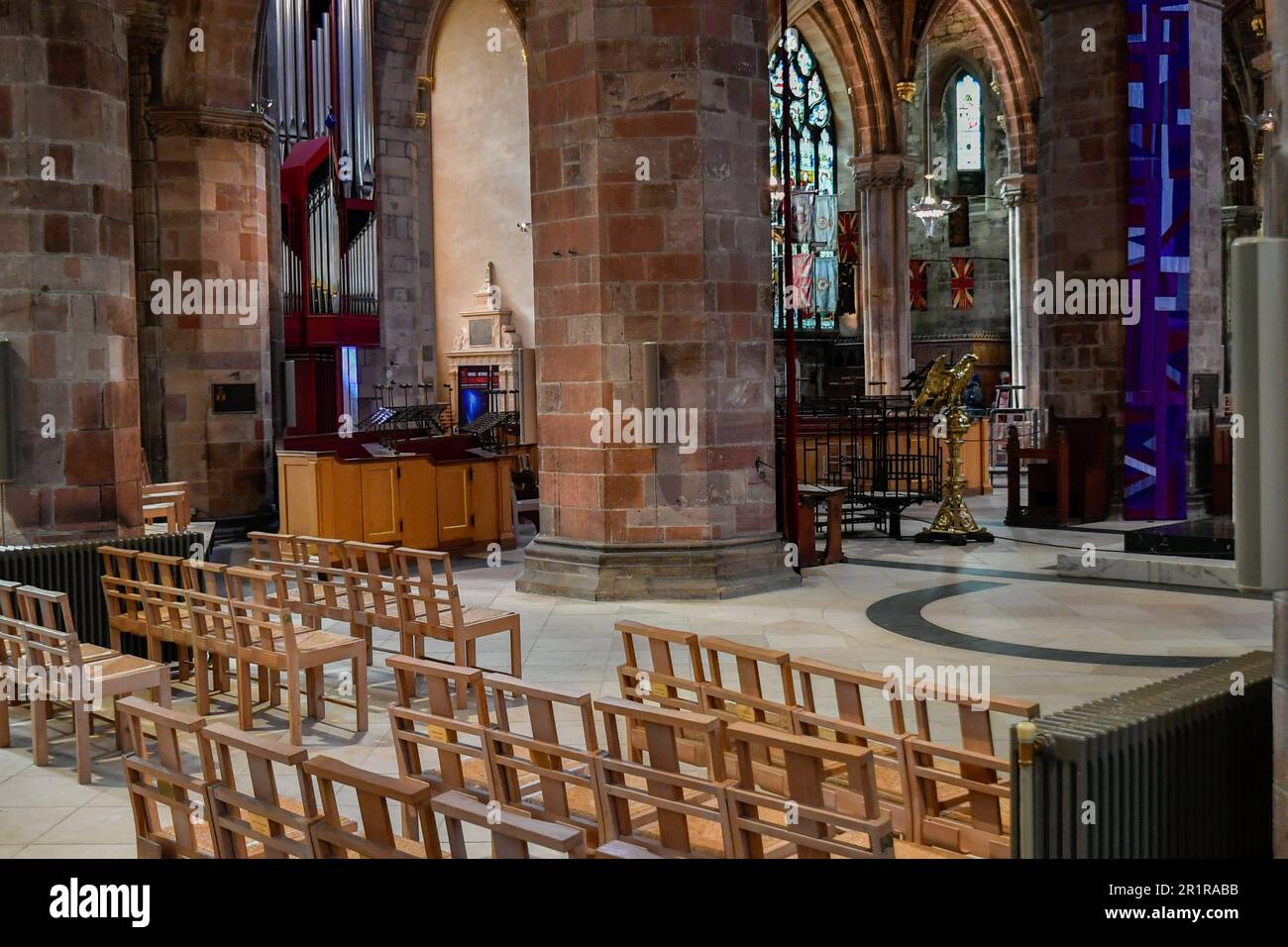 St. Giles Cathedral Interior, Edinburgh, Schottland Stockfoto