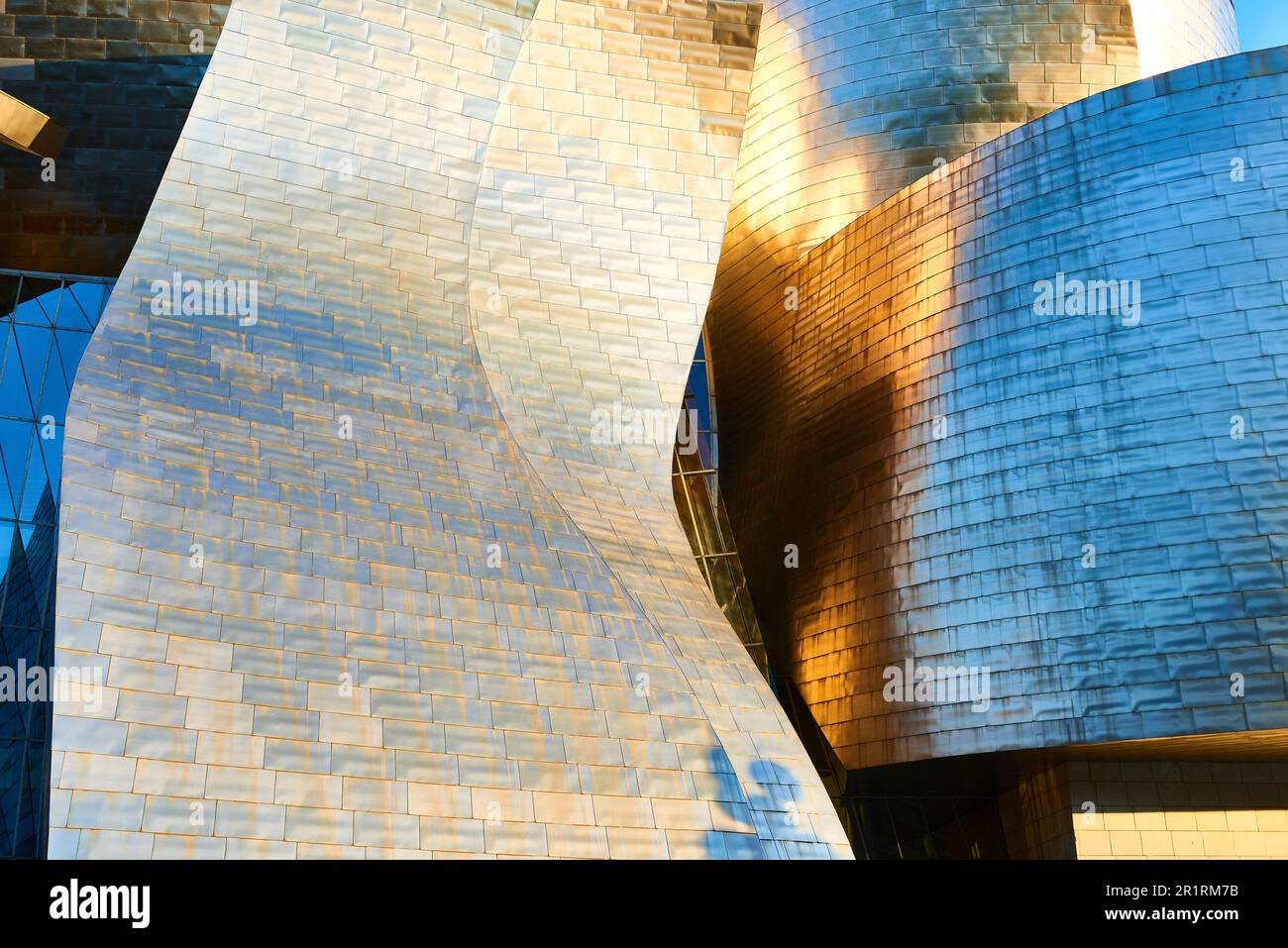 Detail des Guggenheim Museum, Bilbao, Vizcaya, Baskenland, Baskenland, Spanien, Europa. Stockfoto