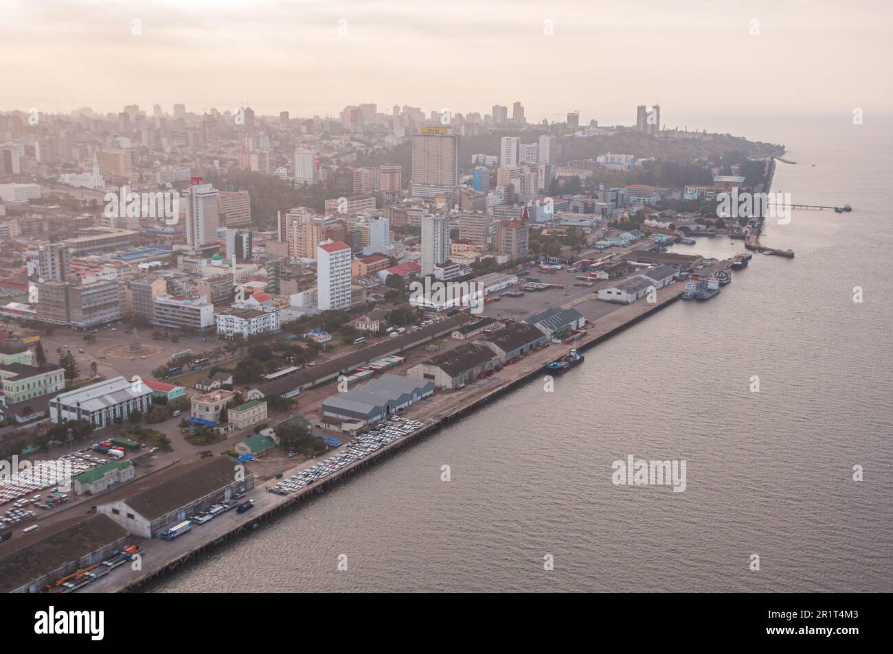 Maputo Skyline 2012. Stockfoto