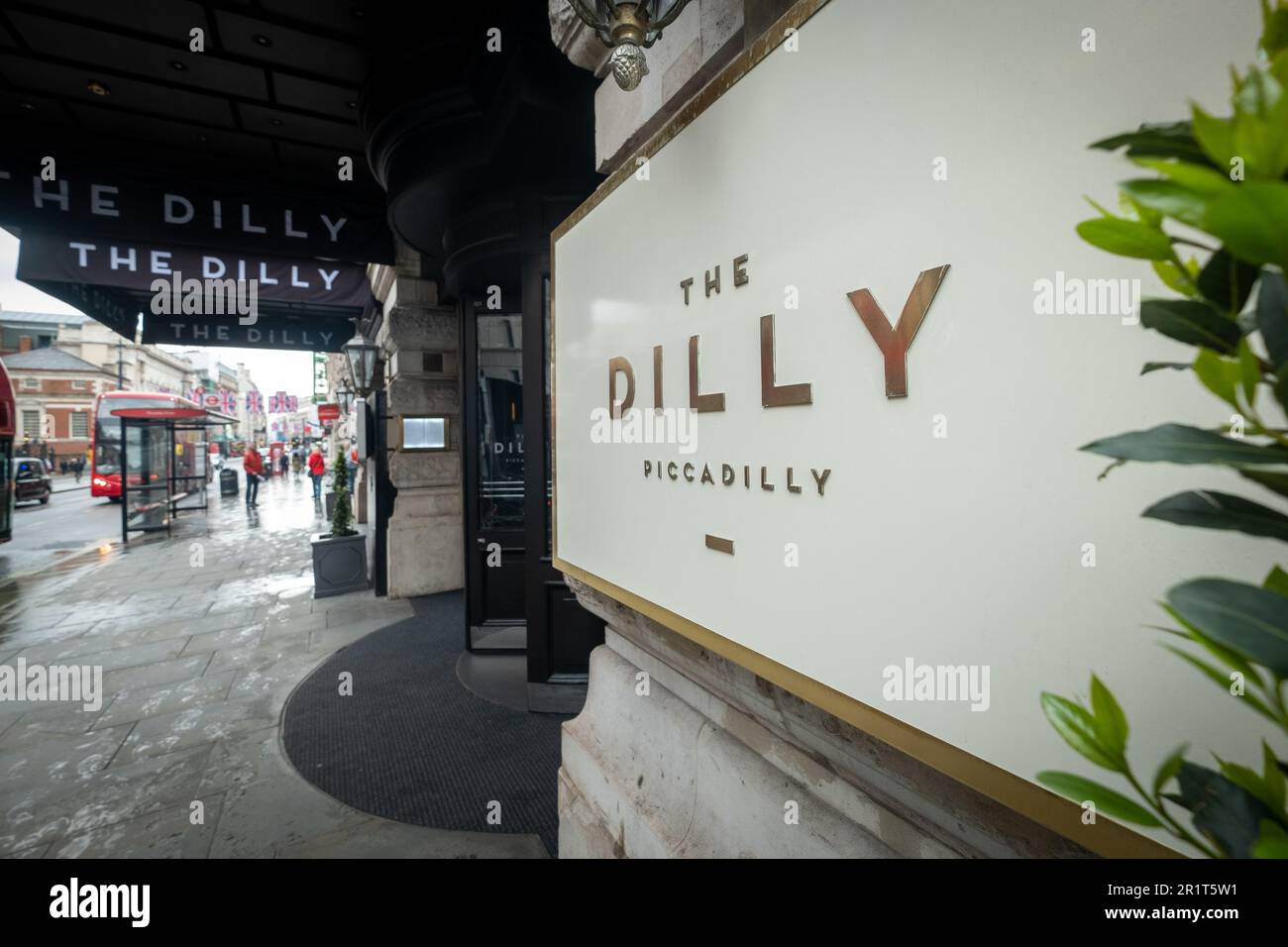London - Mai 2023: Das Dilly- Hotel, Restaurant und Spa am Piccadilly, Londons West End Stockfoto