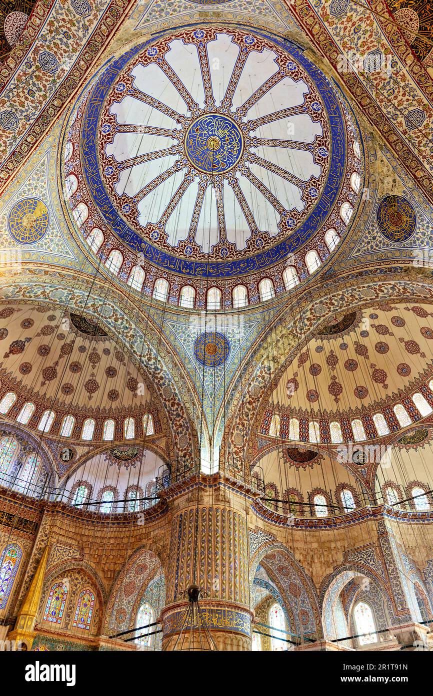 Istanbul Türkei. Die Blaue Moschee Stockfoto