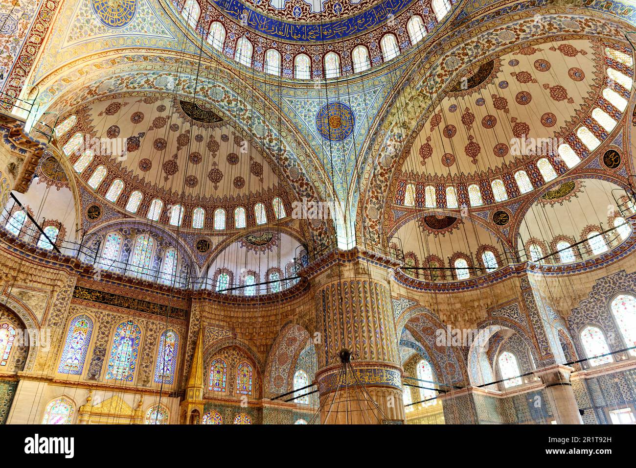 Istanbul Türkei. Die Blaue Moschee Stockfoto