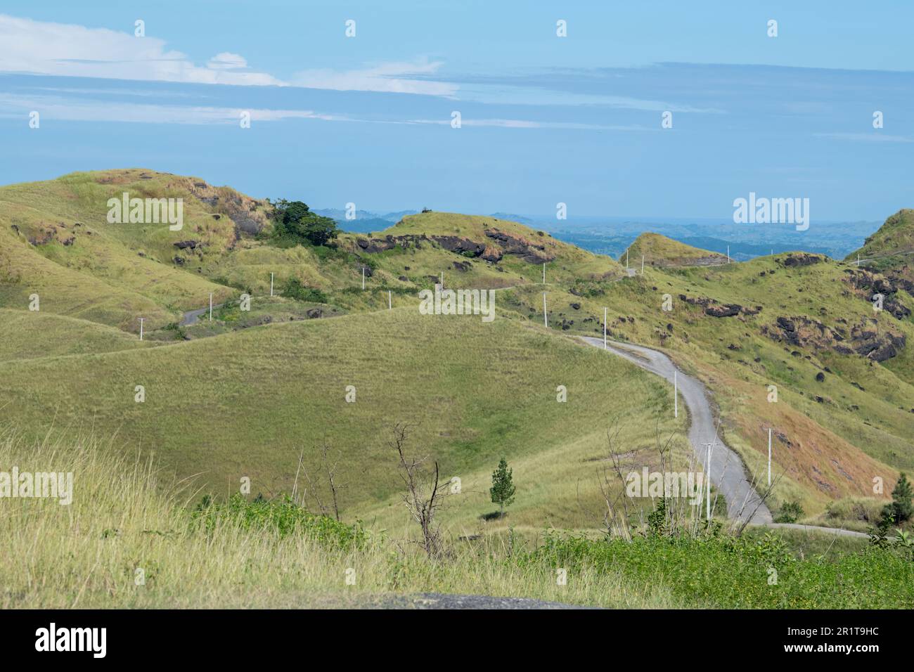 Fidschi, Lautoka, Nadi Highlands. Straße ins Hochland. Stockfoto