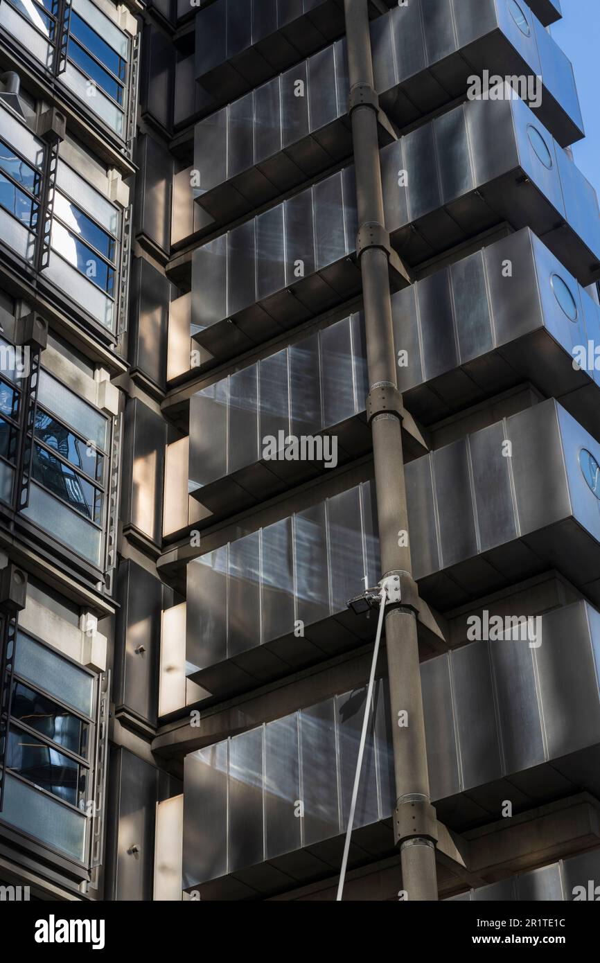 Lloyd's of London Gebäude, 1 Lime Street, City of London. Lloyd's ist der weltweit führende Versicherungsmarkt, der spezialisierte Versicherungsdienstleistungen für anbietet Stockfoto