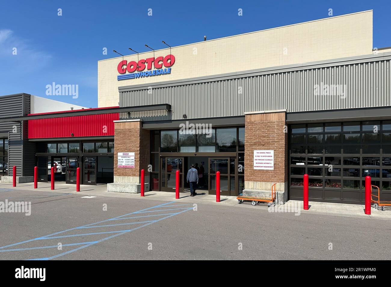 Großhandelsgeschäft von Costco in Northville, Michigan, USA Stockfoto