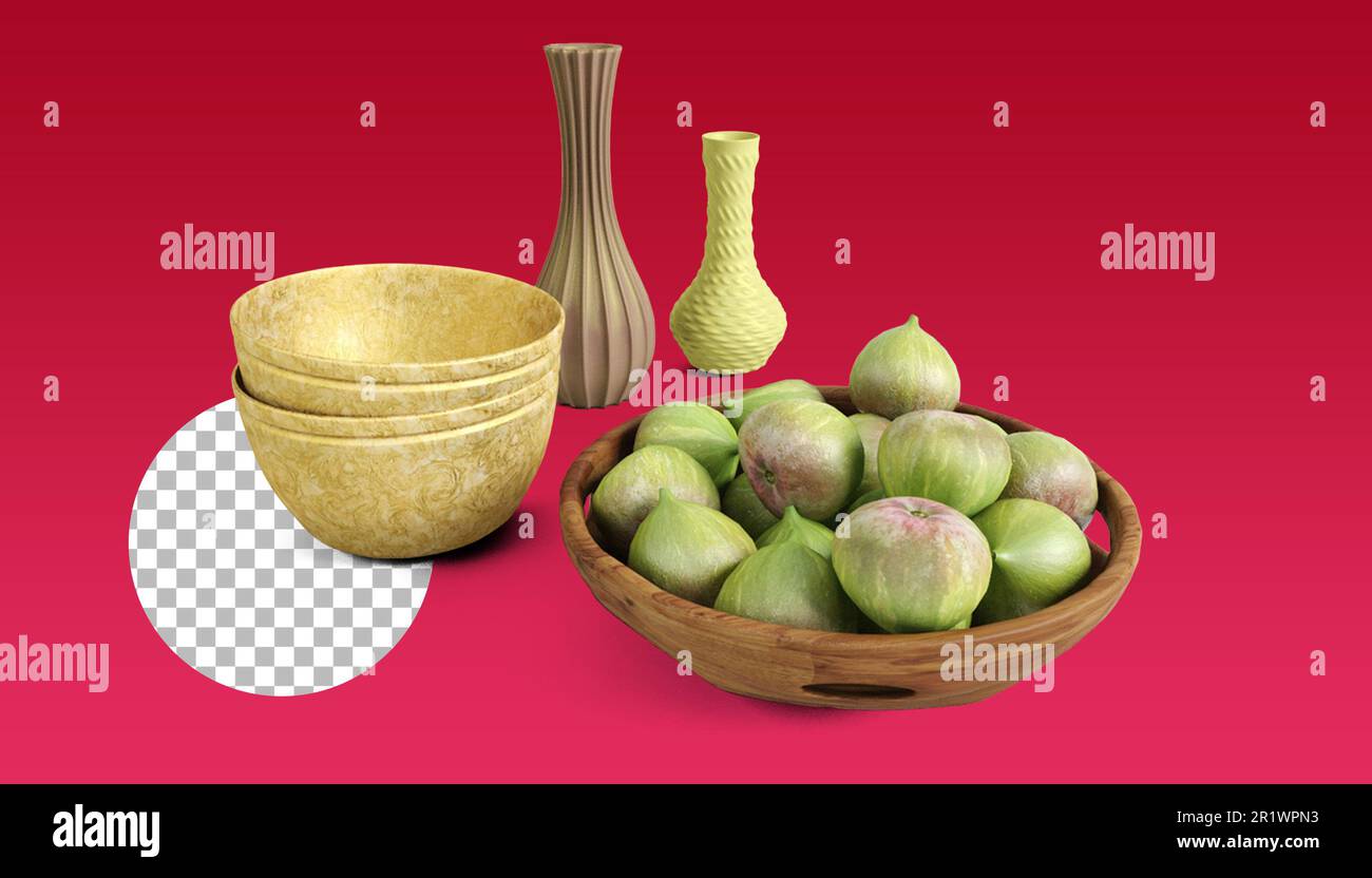 Tropische Fruchtszenen für Ihr Asset-Design. Stockfoto