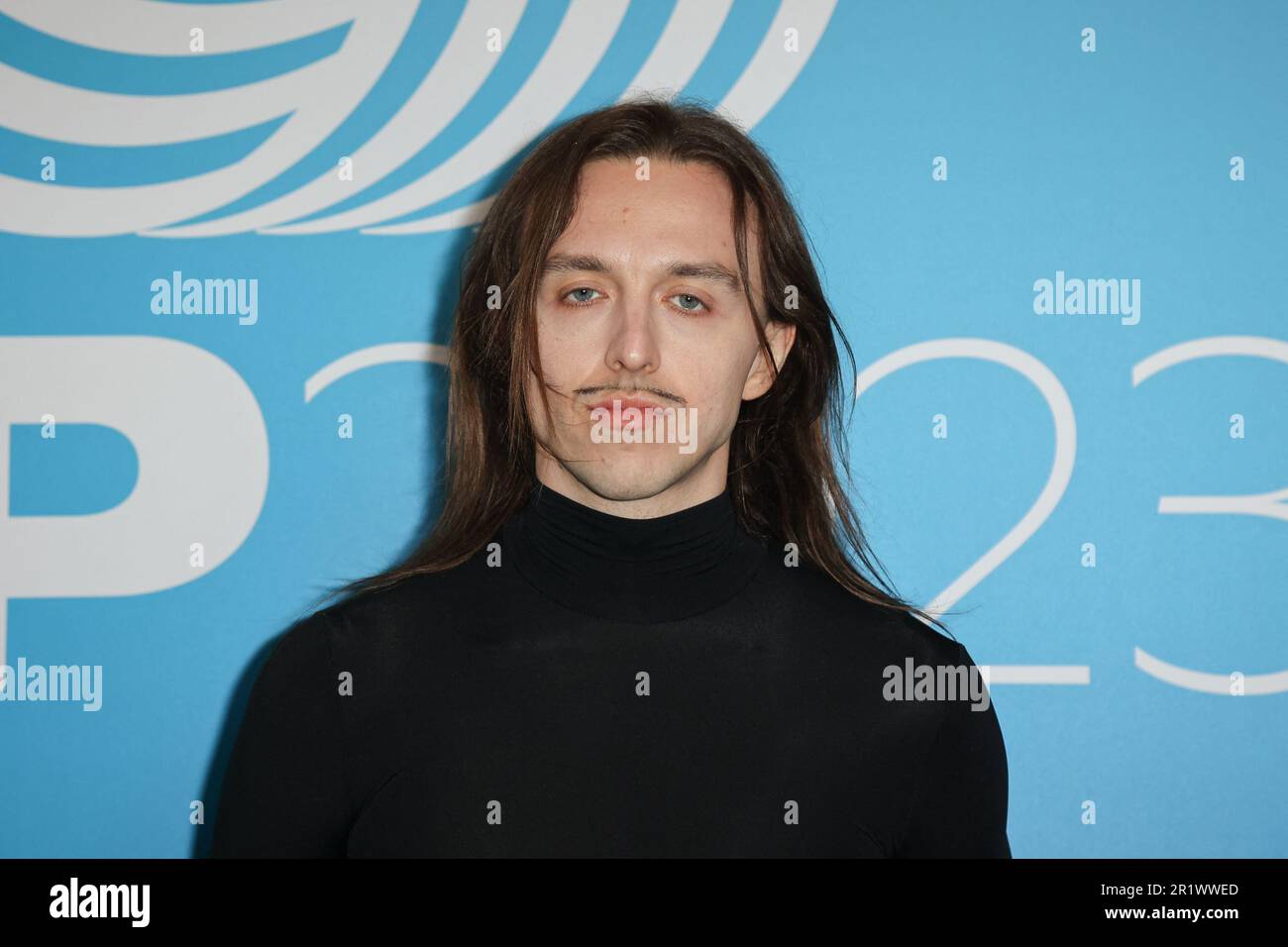 Paris, Frankreich. 15. Mai 2023. Tommy Cash nimmt am 16. Mai 2023 in Paris, Frankreich, am internationalen Woolmark-Preis 2023 im Le Petit Palais Teil. Foto von Nasser Berzane/ABACAPRESS.COM Kredit: Abaca Press/Alamy Live News Stockfoto