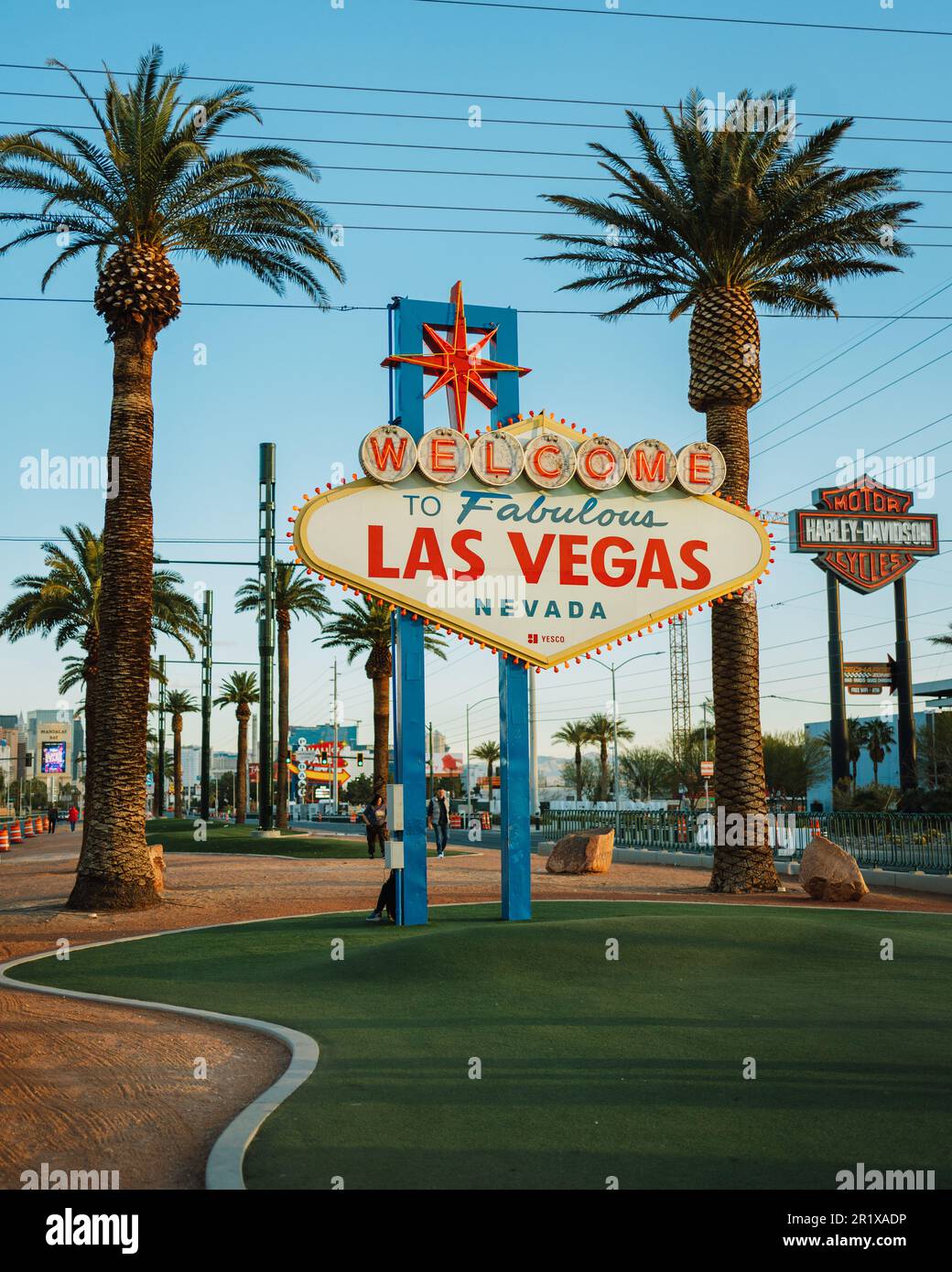 Willkommen im Fabulous Las Vegas Sign, Las Vegas, Nevada Stockfoto