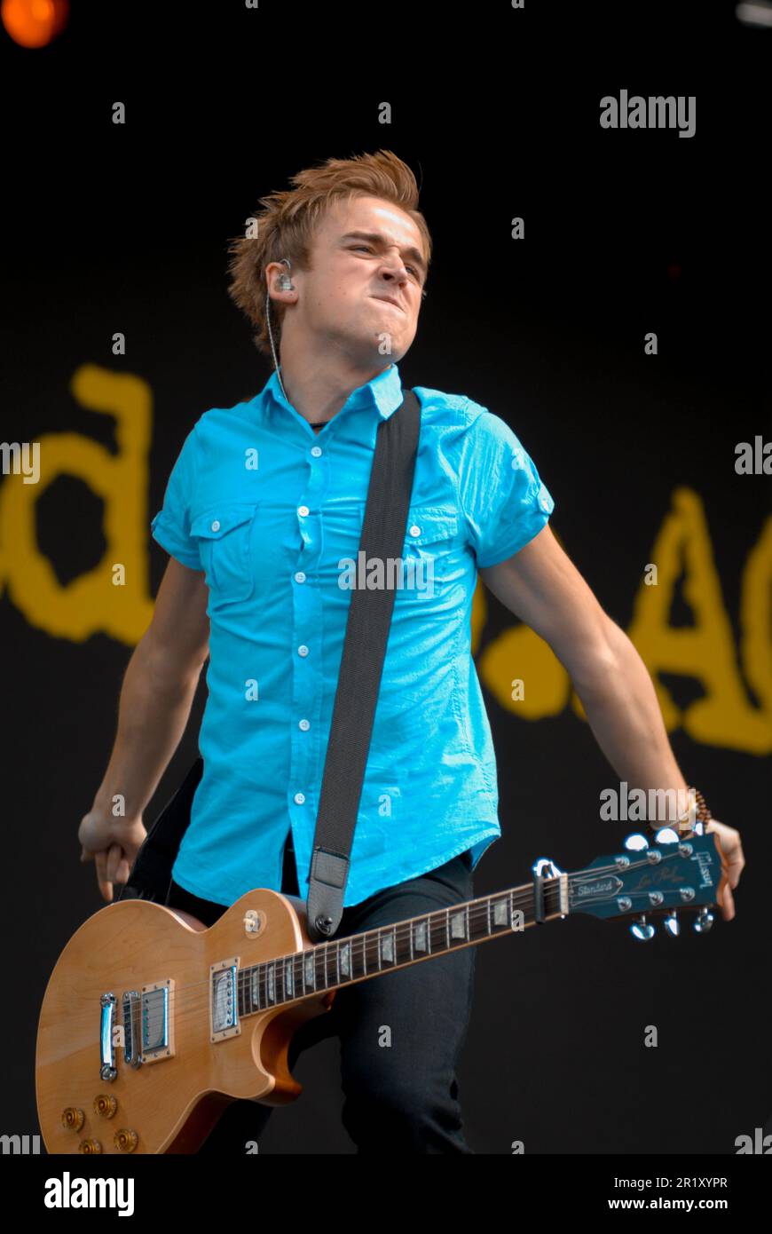 Tom Fletcher - McFly, V2009, Hylands Park, Chelmsford, Essex, Großbritannien - 22. August 2009 Stockfoto