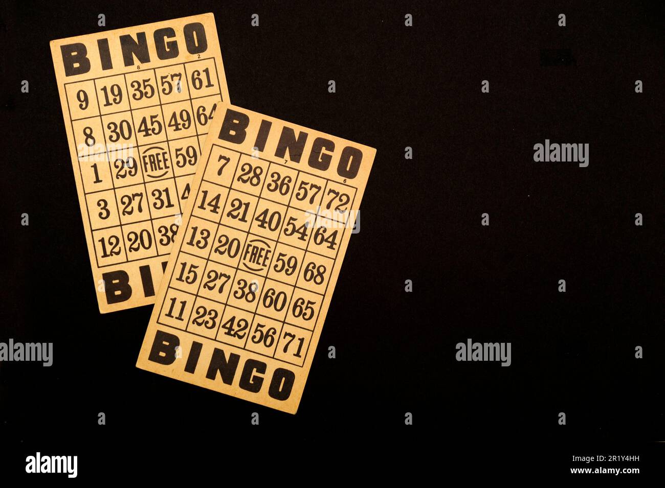 Vintage Bingo-Karten Stockfoto
