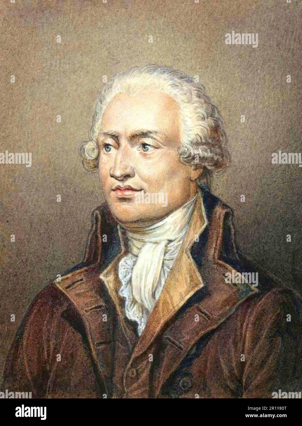 Marie Jean Antoine Nicolas de Caritat (1743-1794) Marquis de Condorcet - Gravur nach Jean Jacques Frilley Stockfoto