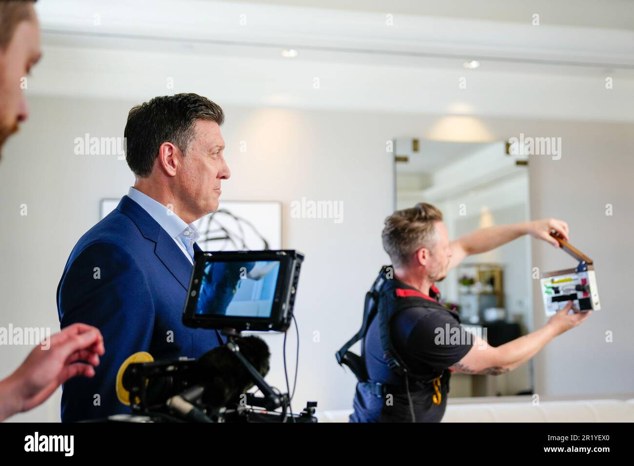 Los Angeles, Kalifornien, Usa. 15. Mai 2023. Los Angeles, CA - 16. Mai: (L-R) Peter Murray, CEO von PFL bei der Professional Fighters League - Vertragsunterzeichnung in Beverly Wilshire, A Four Seasons Hotel am 15. Mai 2023 in Los Angeles, CA (Foto: Louis Grasse/PFL) Kredit: Px Images/Alamy Live News Stockfoto