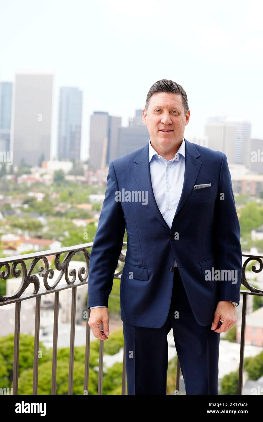 Los Angeles, Kalifornien, Usa. 11. Mai 2023. Los Angeles, CA - 16. Mai: Peter Murray, CEO von PFL bei der Professional Fighters League - Francis Ngannou Workout im Unbreakable Performance Center am 11. Mai 2023 in Los Angeles, CA (Foto: Louis Grasse/PFL/PX Images) Kredit: Px Images/Alamy Live News Stockfoto