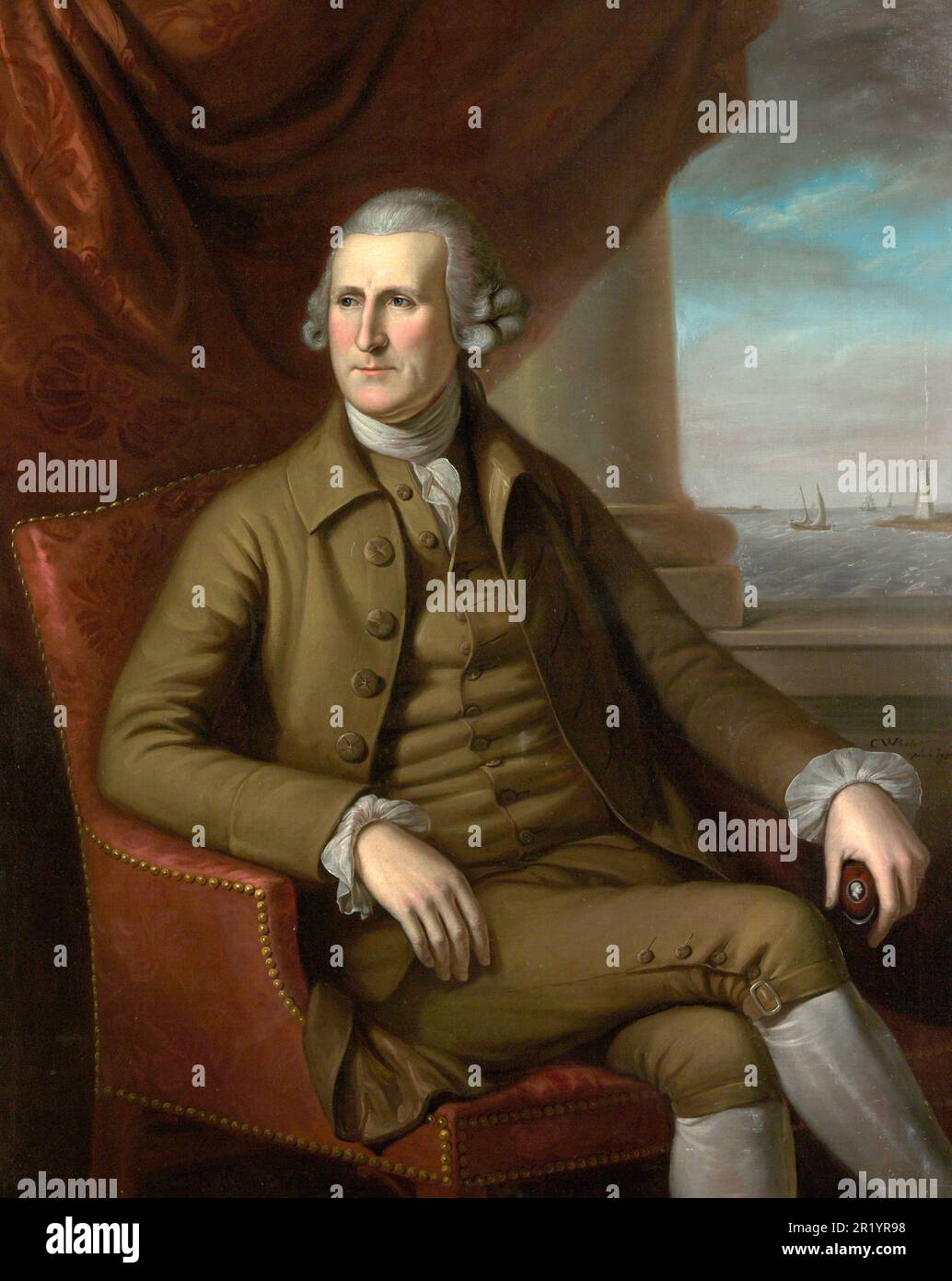 Thomas Willing (1731-1821) war ein amerikanischer Politiker und Händler, Gemälde von Charles Willson Peale (1741-1827), Historische, digital restaurierte Reproduktion eines historischen Originals / Thomas Willing (1731-1821) Krieg ein US-amerikanischer Politiker und Kaufmann, Gemälde von Charles Willson Peale (1741-1827), Historisch, digitales Restaurant Reproduktion einer historischen Vorlage Stockfoto