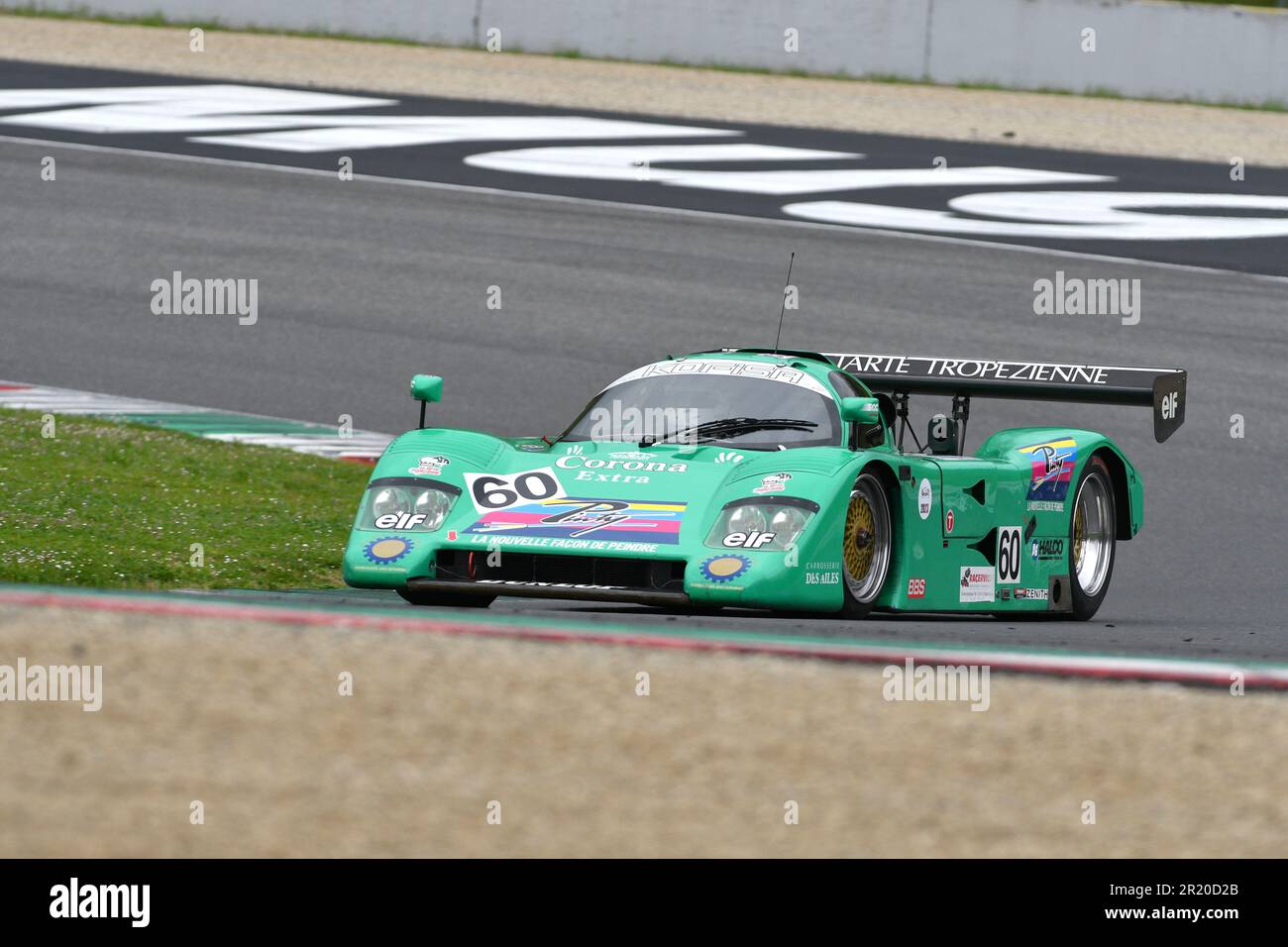 Scarperien, 2. April 2023: Chetah G606. Jahr 1990 in Aktion während Mugello Classic 2023 auf dem Mugello Circuit in Italien. Stockfoto