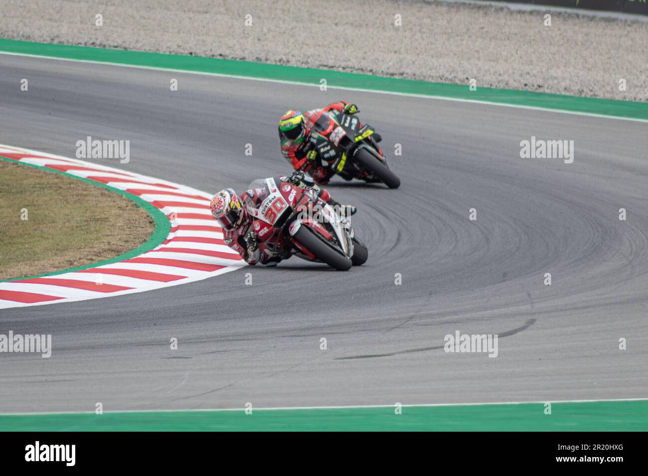 MONTMELLO, SPANIEN – 4. JUNI 2021: Takaaki Nakagami auf seiner Nr. 30 Honda RC213V (Team: LCR Honda Castrol/Idemitsu), MotoGP-Weltmeisterschaft 2021 Stockfoto