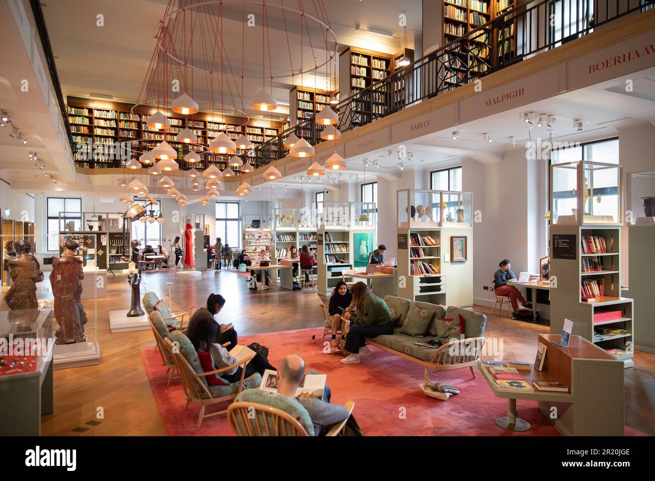 Wellcome Collection, London. Der Leseraum Stockfoto