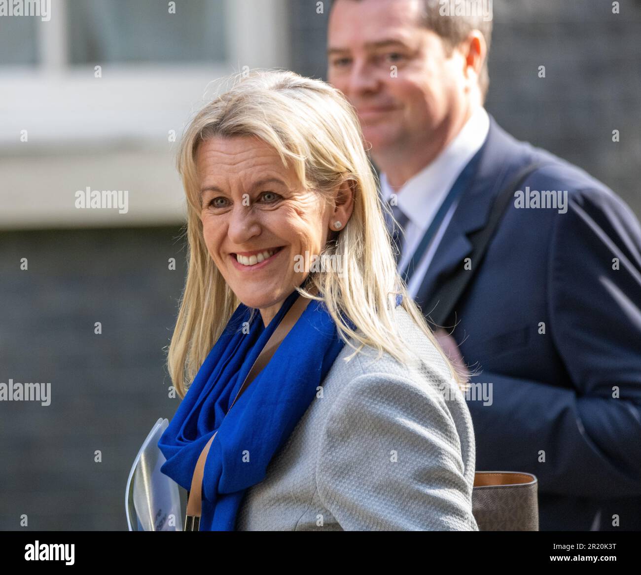 London, Großbritannien. 16. Mai 2023. Food Security Conference Farm to Fork Summit, 10 Downing Street, London, UK Minette Batters NFU President Credit: Ian Davidson/Alamy Live News Stockfoto