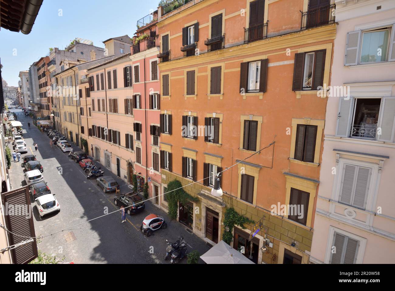 Via Panisperna, Rom, Italien Stockfoto