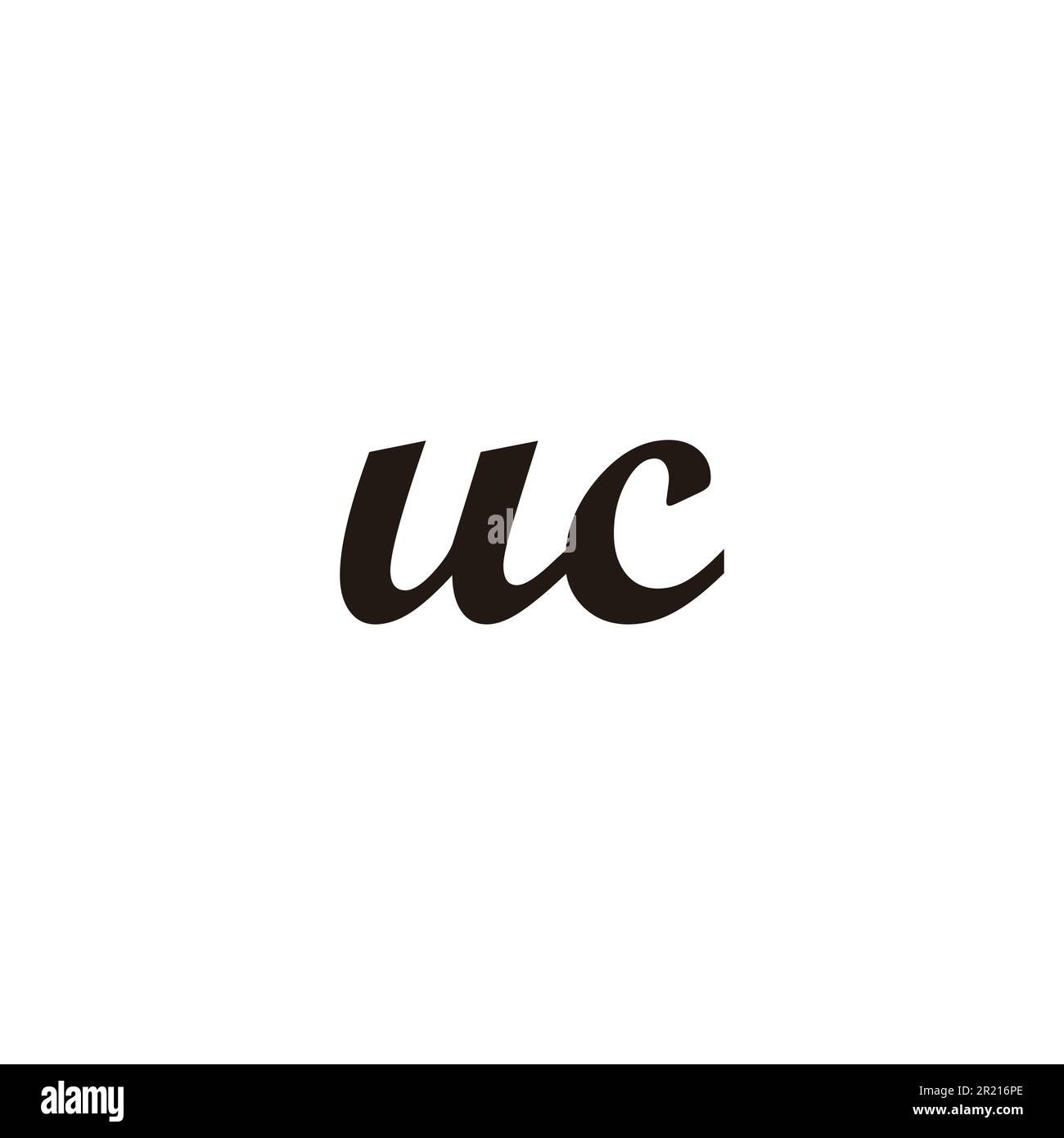 Vektor des einfachen geometrischen Symbols UC Connect Stock Vektor